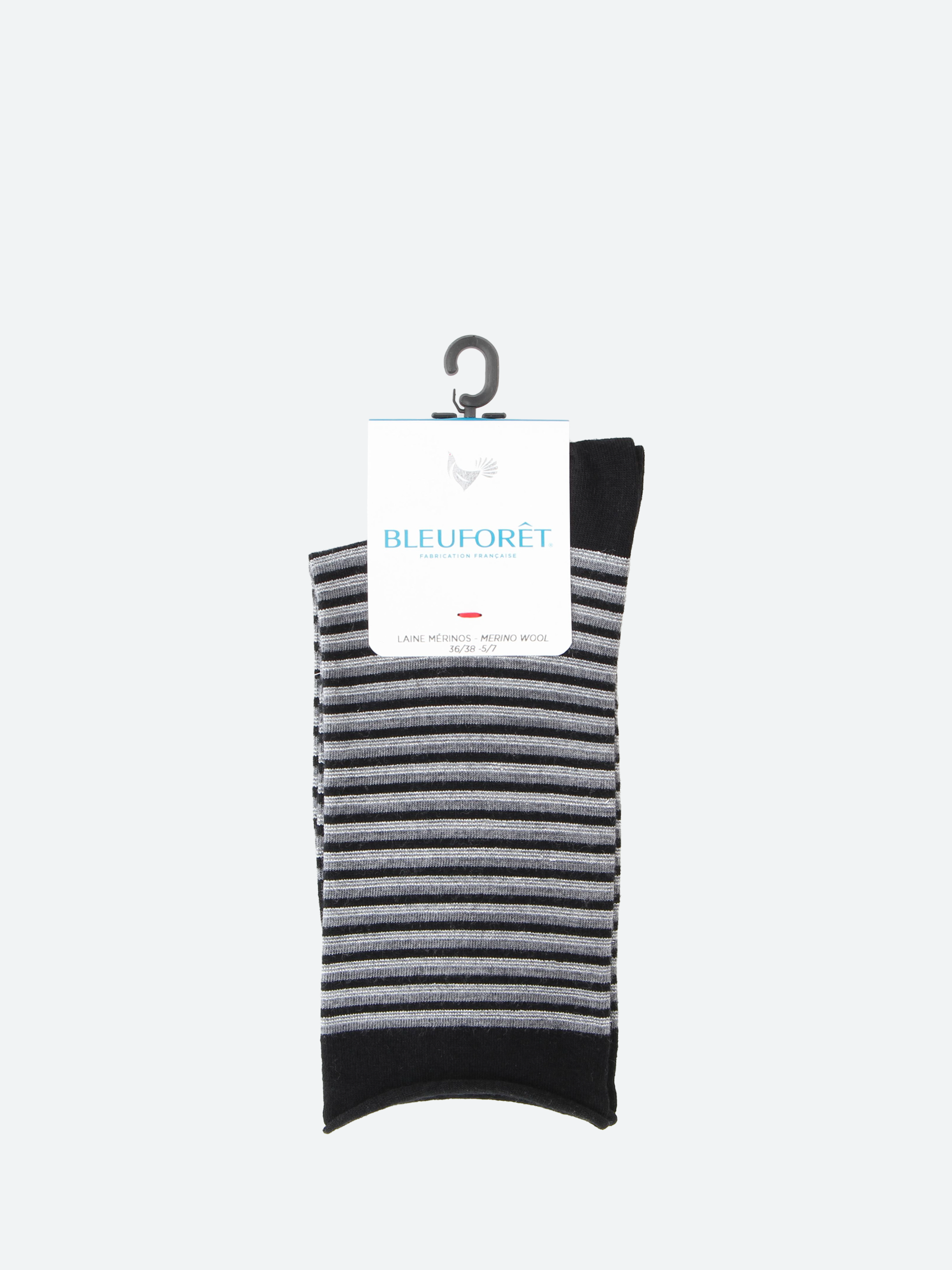 Striped Fine Wool Socks