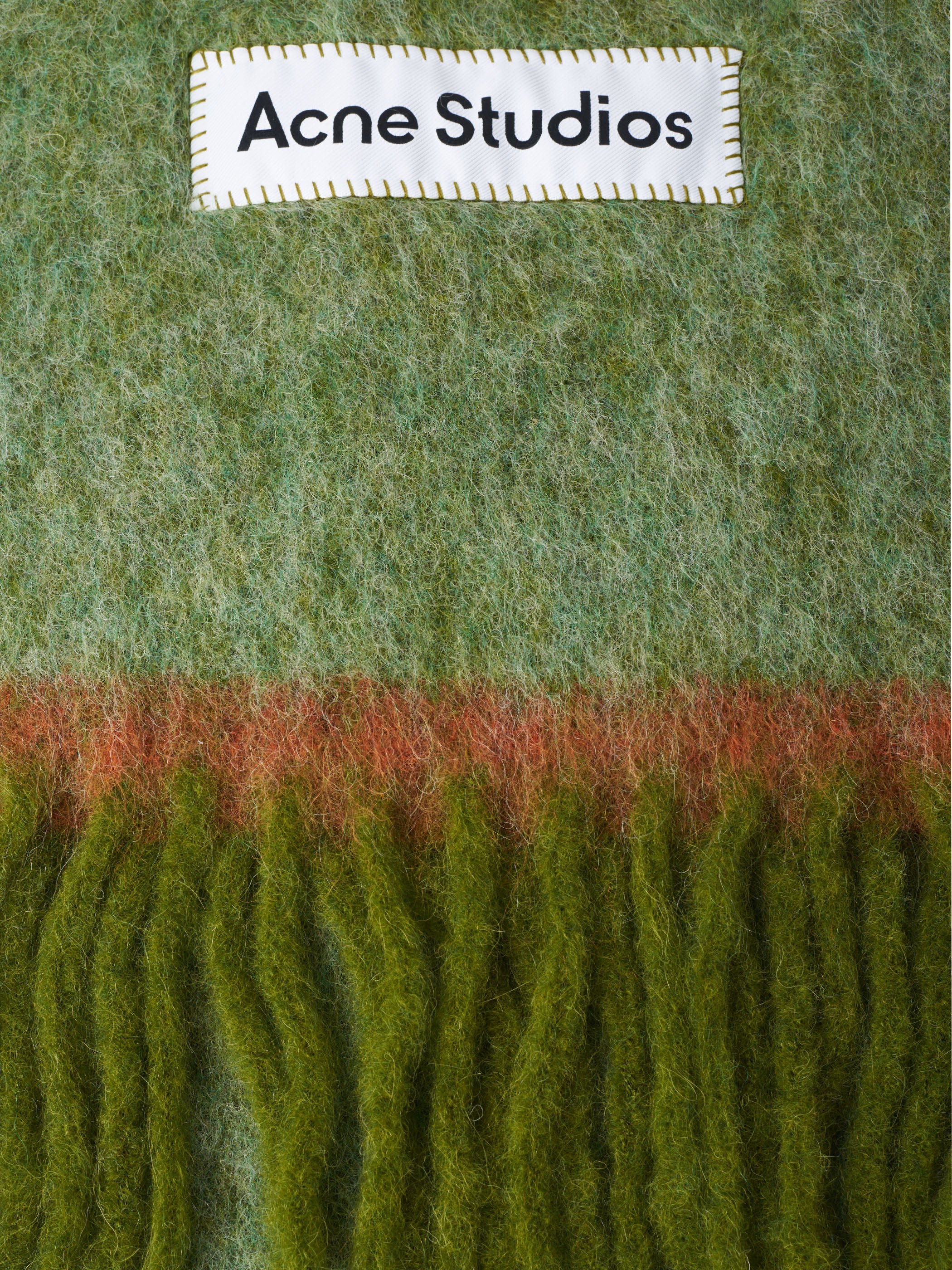 Acne Studios - Vally Scarf Solid in Grass Green – gravitypope