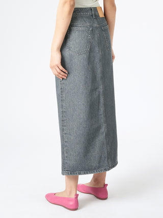 Filippa K Long Slit Denim Skirt