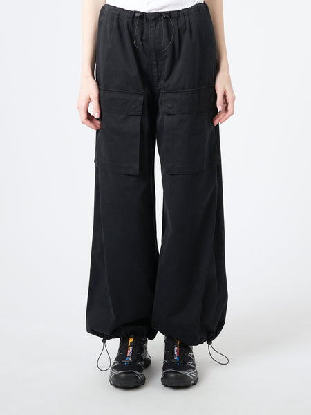 パンツ MM6 High Waist Flared Cargo Pants 関税込☆【MM6】ナイロンワイドパンツ (MM6 Maison Margiela