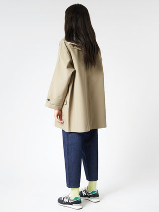 Danton Women's 3-Layer Cloth Hooded Balmacaan Coat