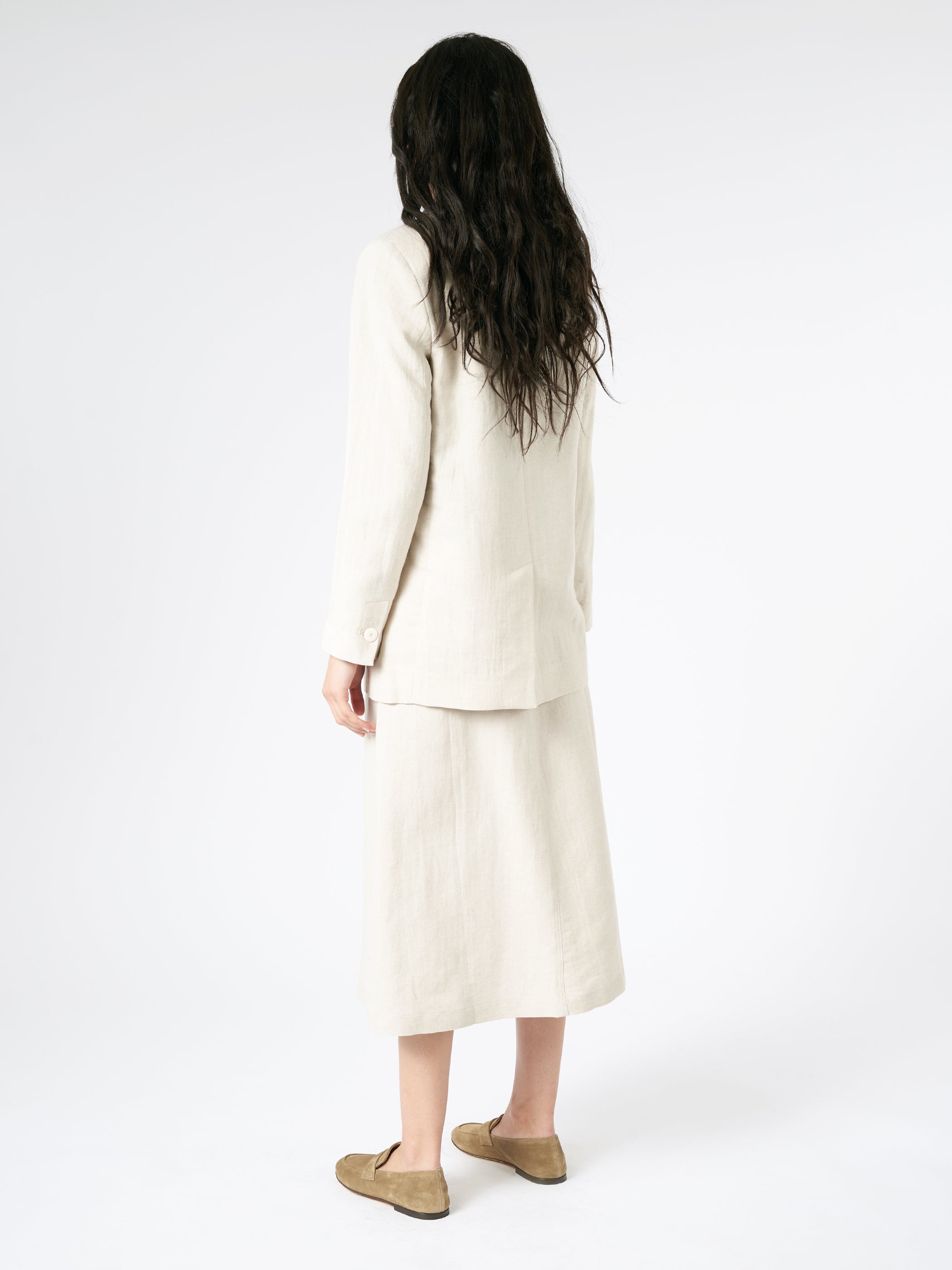 Linen Single-Breasted Jacket