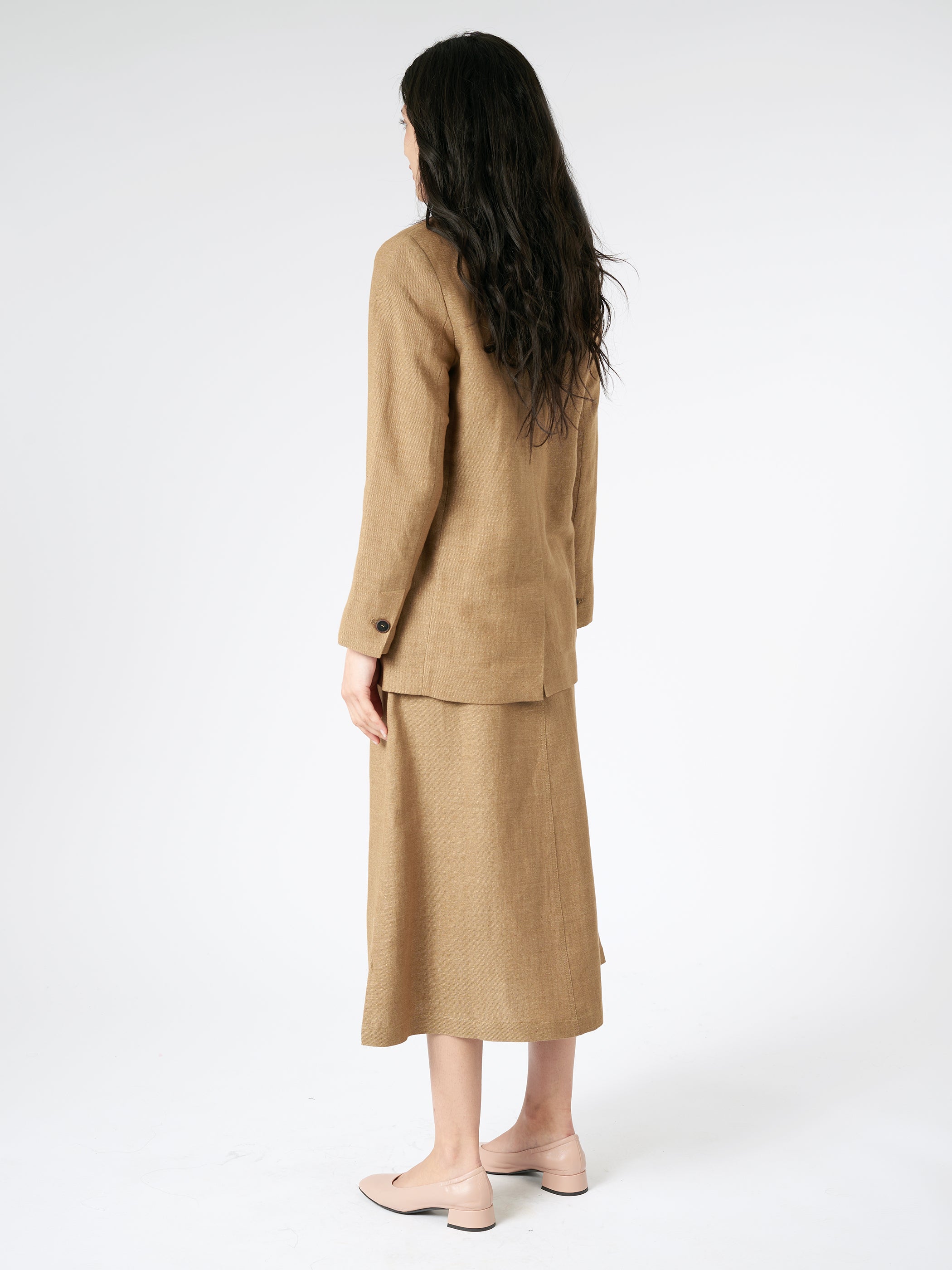 Linen Single-Breasted Jacket