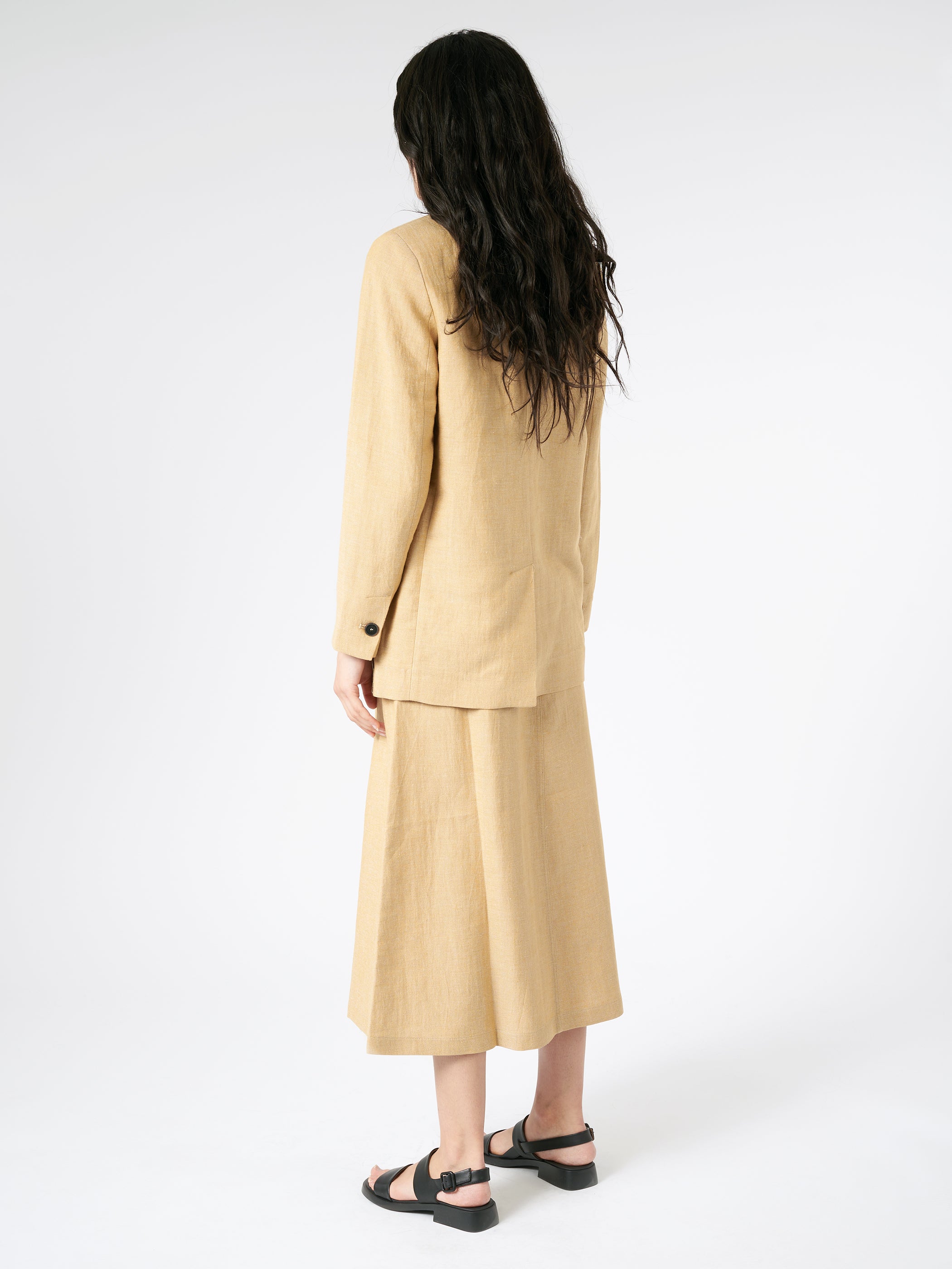 Linen Single-Breasted Jacket
