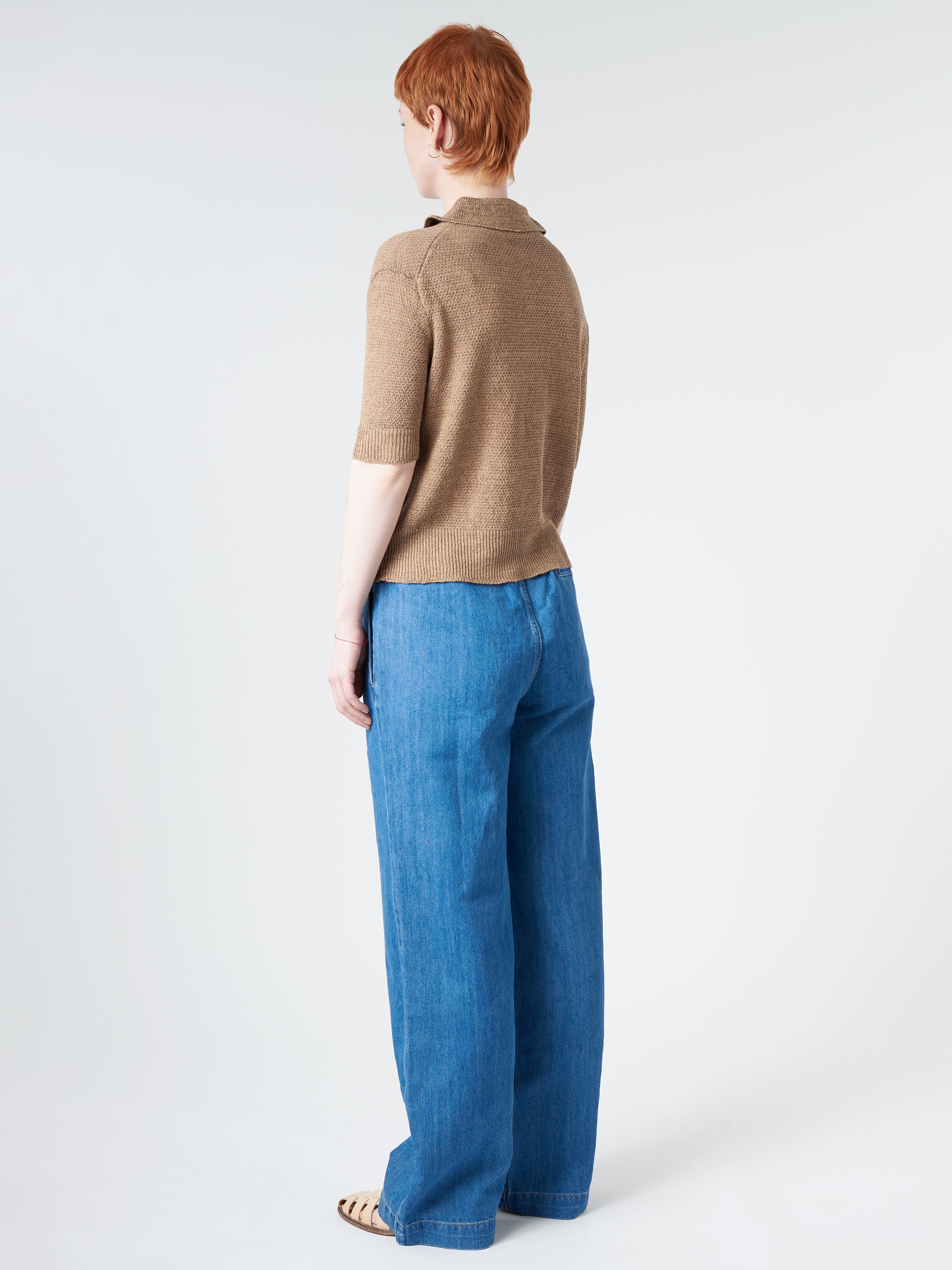 Linen Polo Sweater
