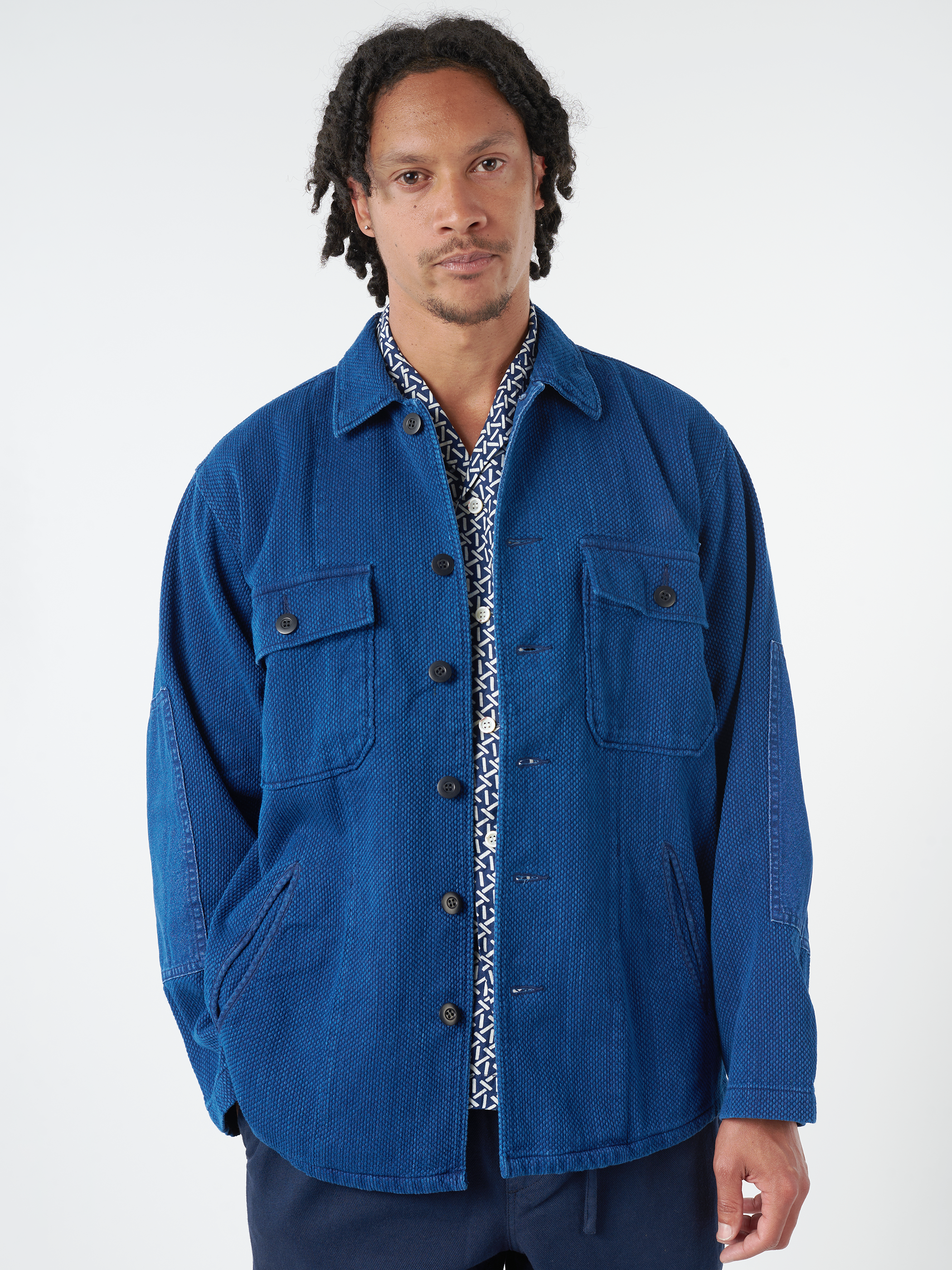 Kasezome Sashiko Utility Shirt