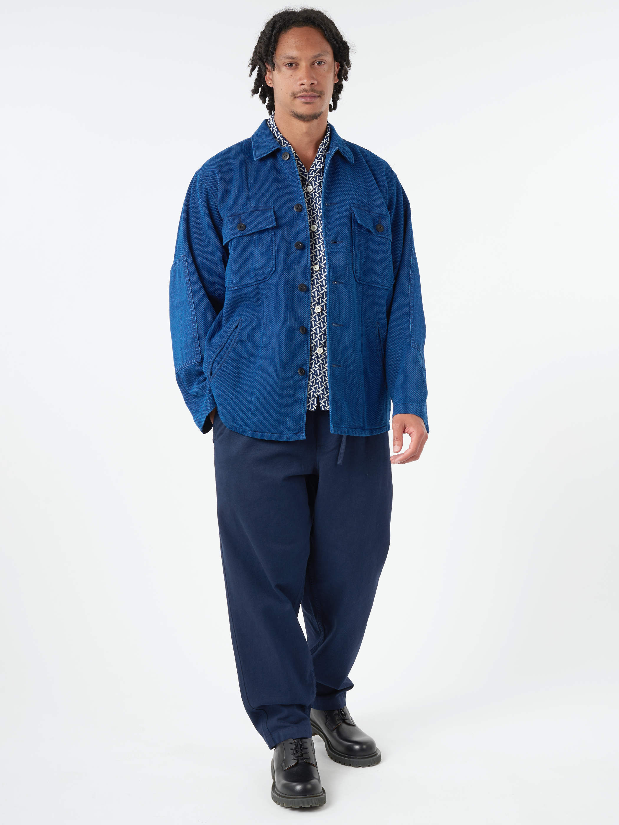 Kasezome Sashiko Utility Shirt