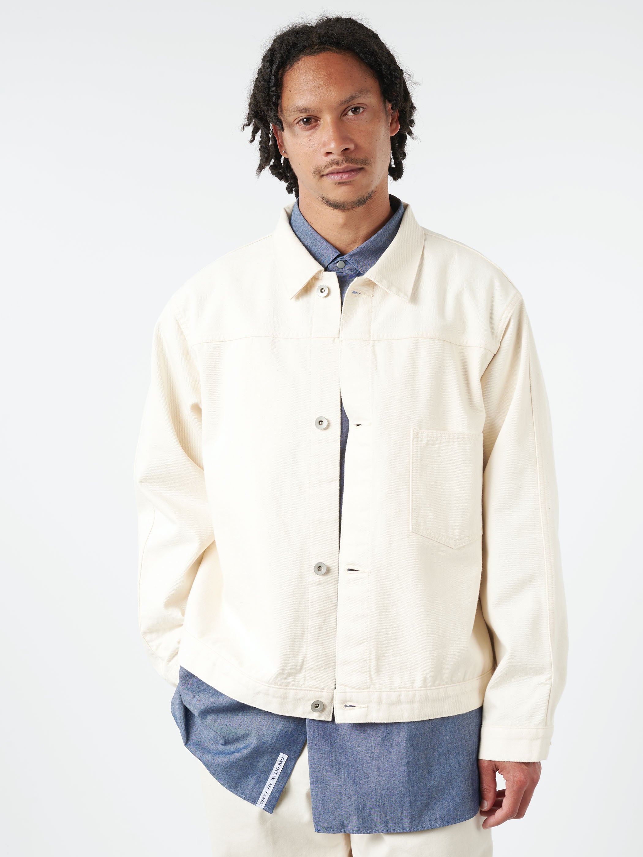 Nanamica - Regular Collar Wind S/S Shirt in Sax – gravitypope