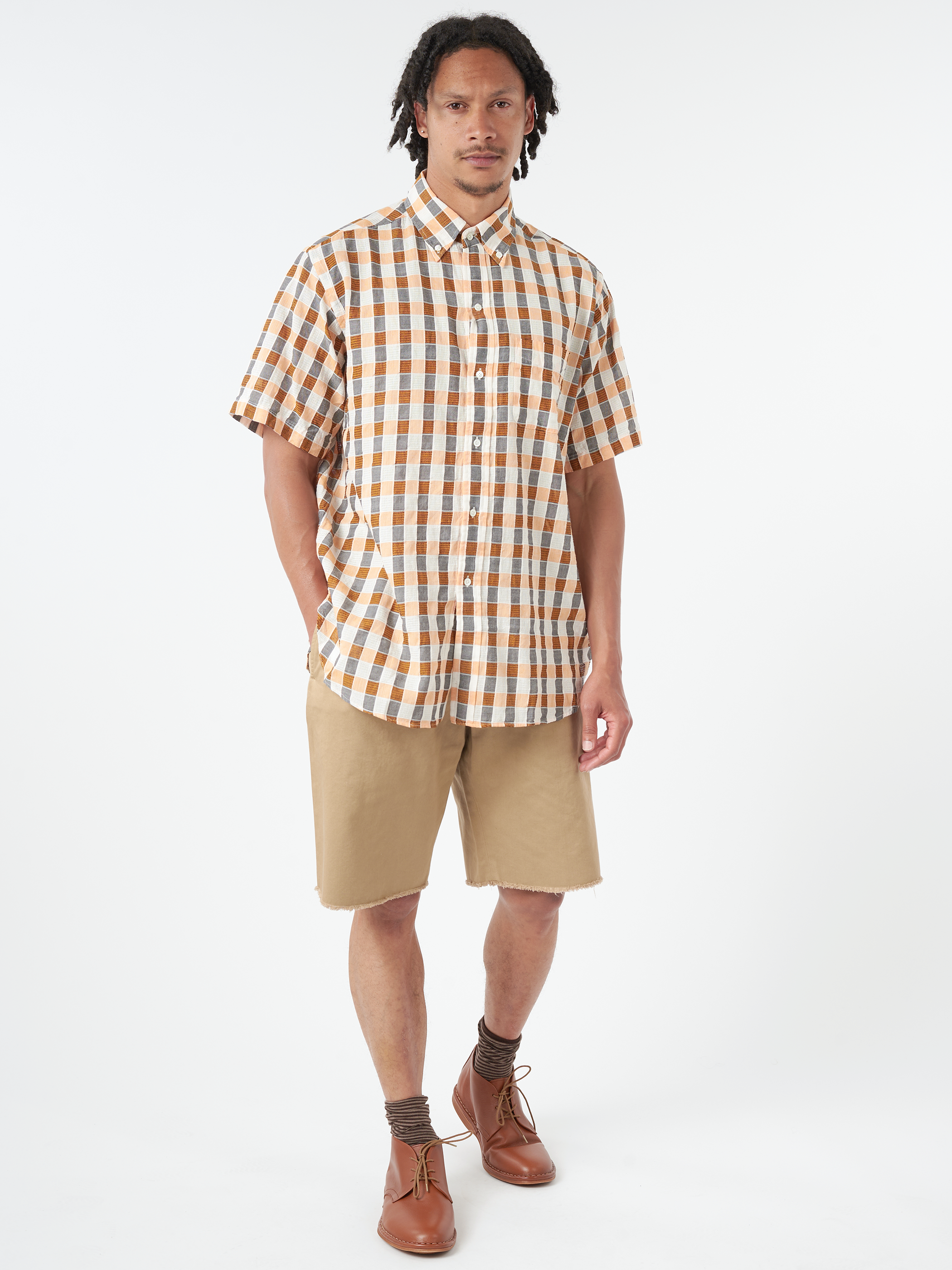 Plain Front Shorts