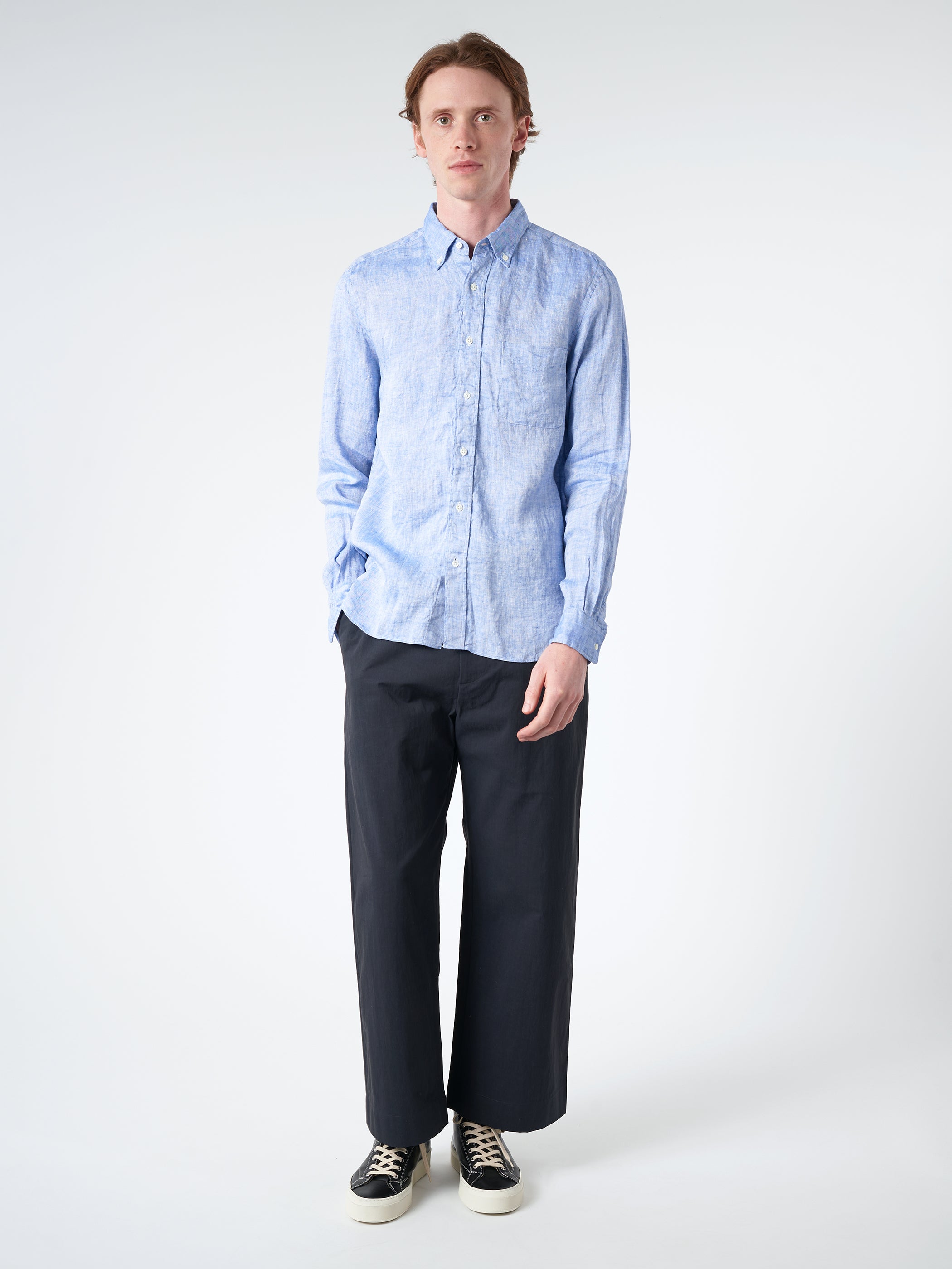 Linen Oxford Button Down