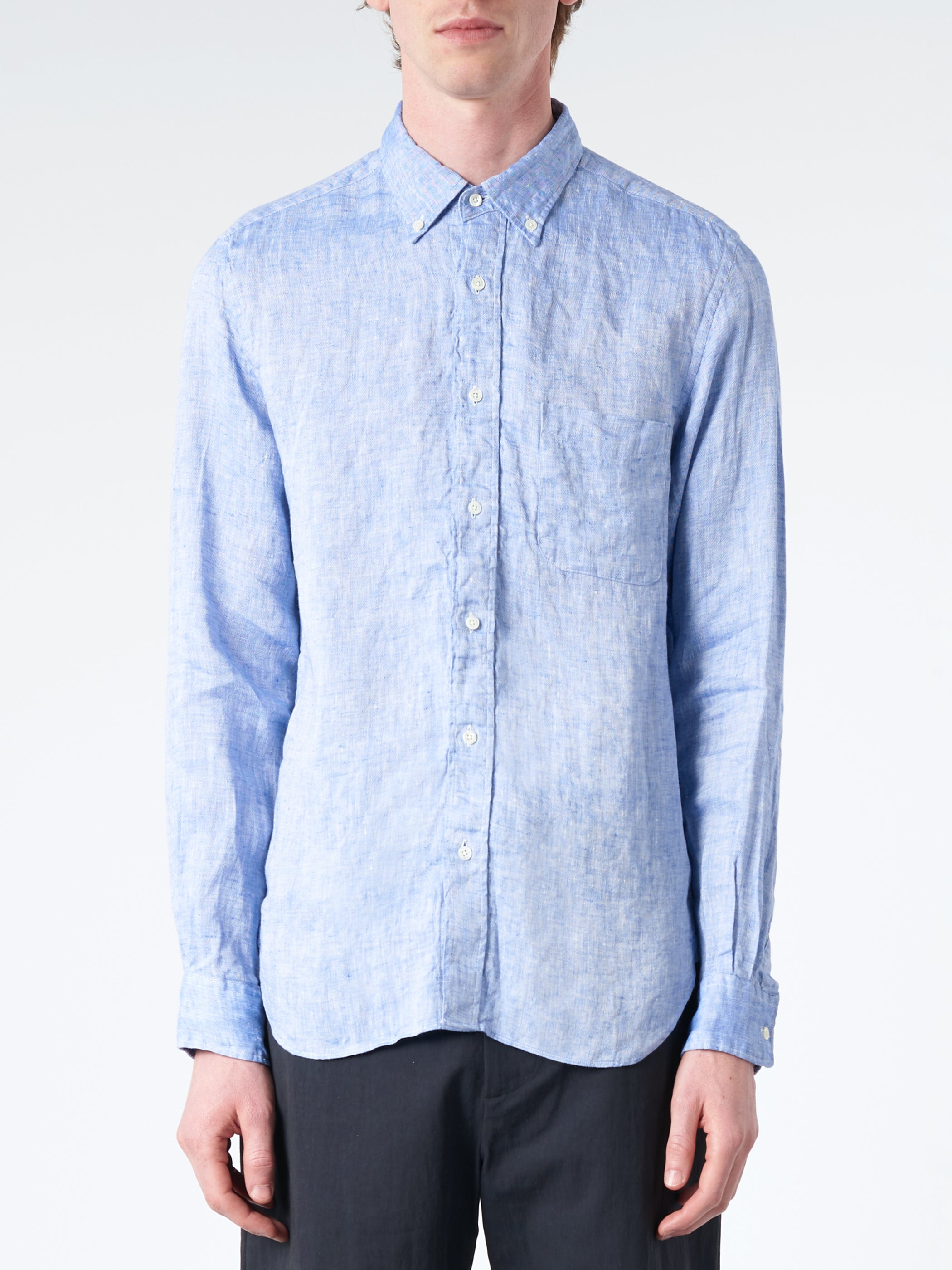 Linen Oxford Button Down