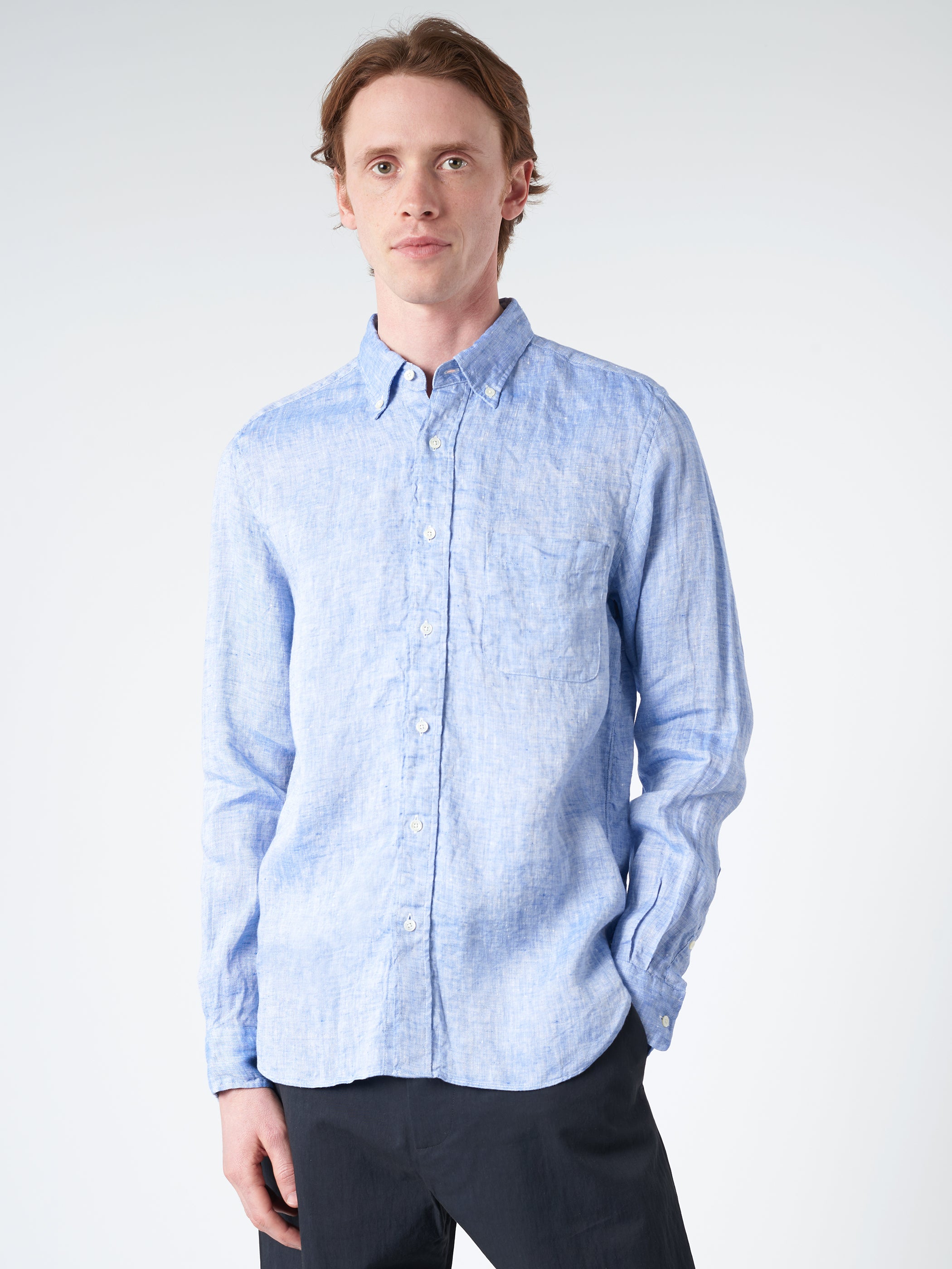 Linen Oxford Button Down