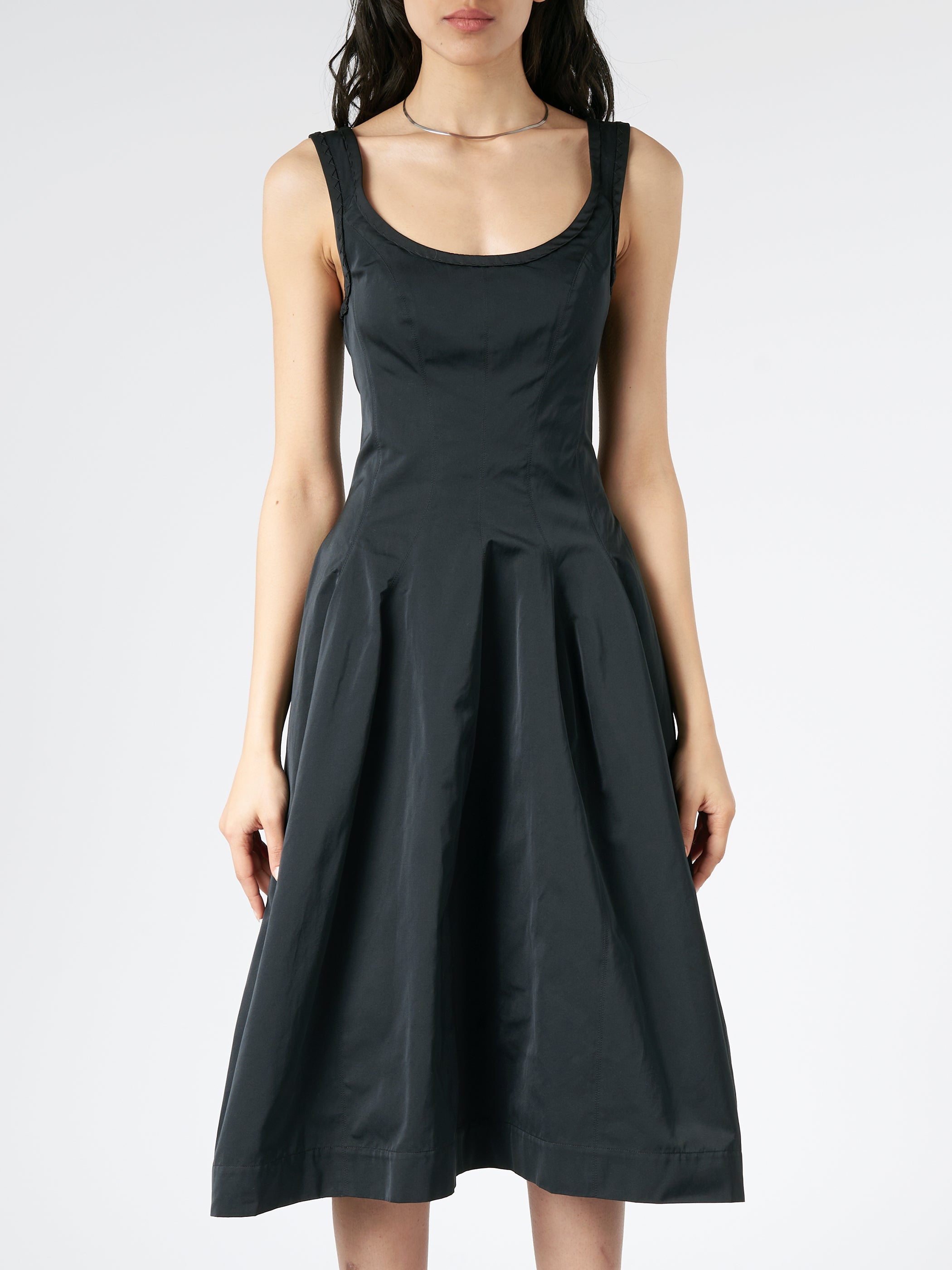 Taffeta Midi Dress