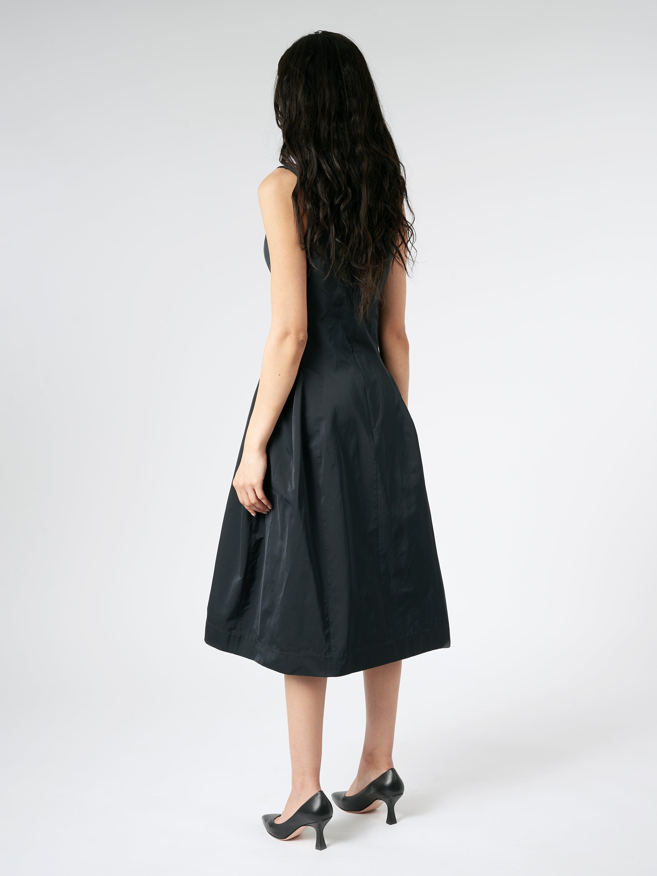 Taffeta Midi Dress