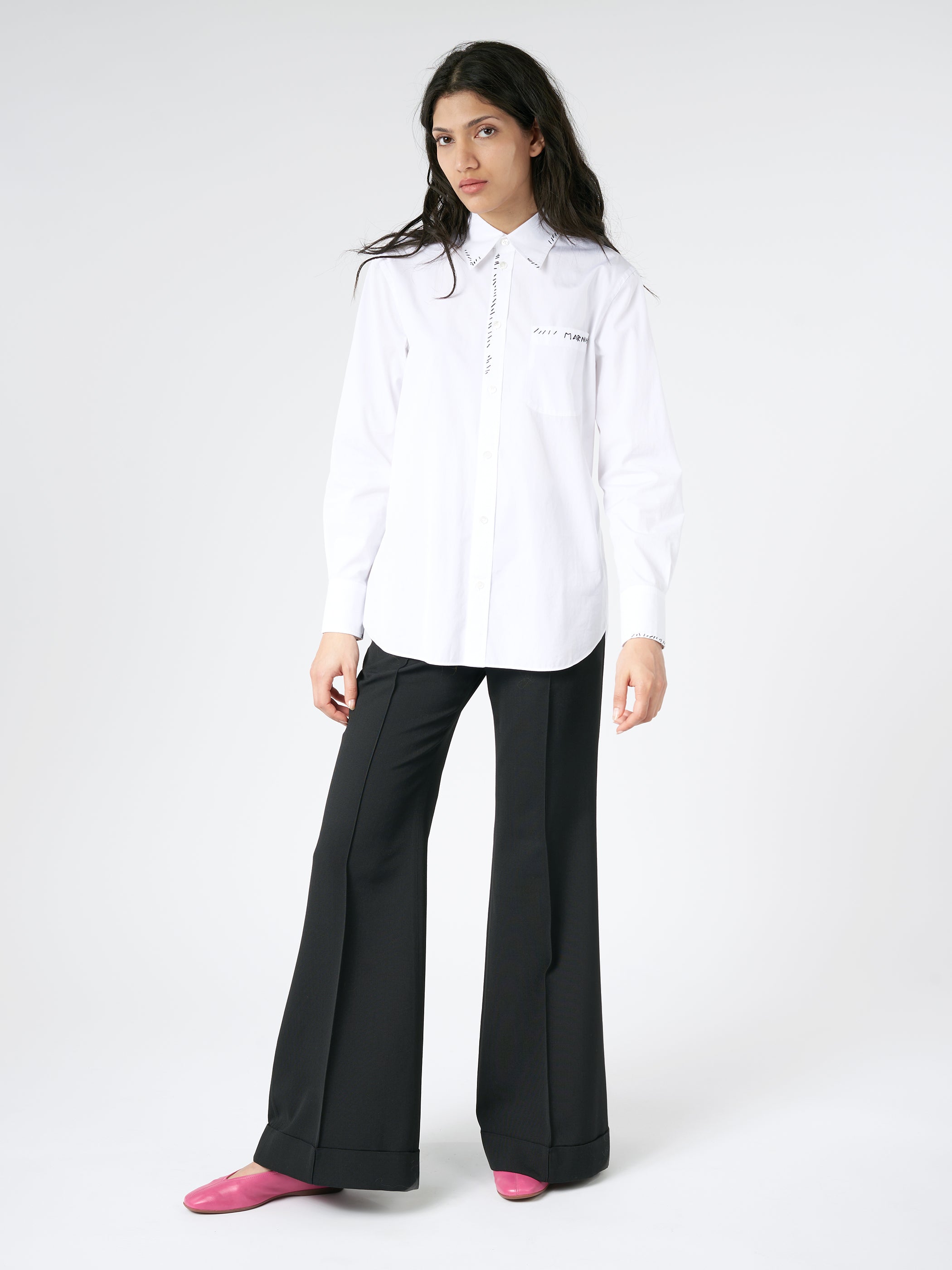 Poplin Shirt with Marni Mending