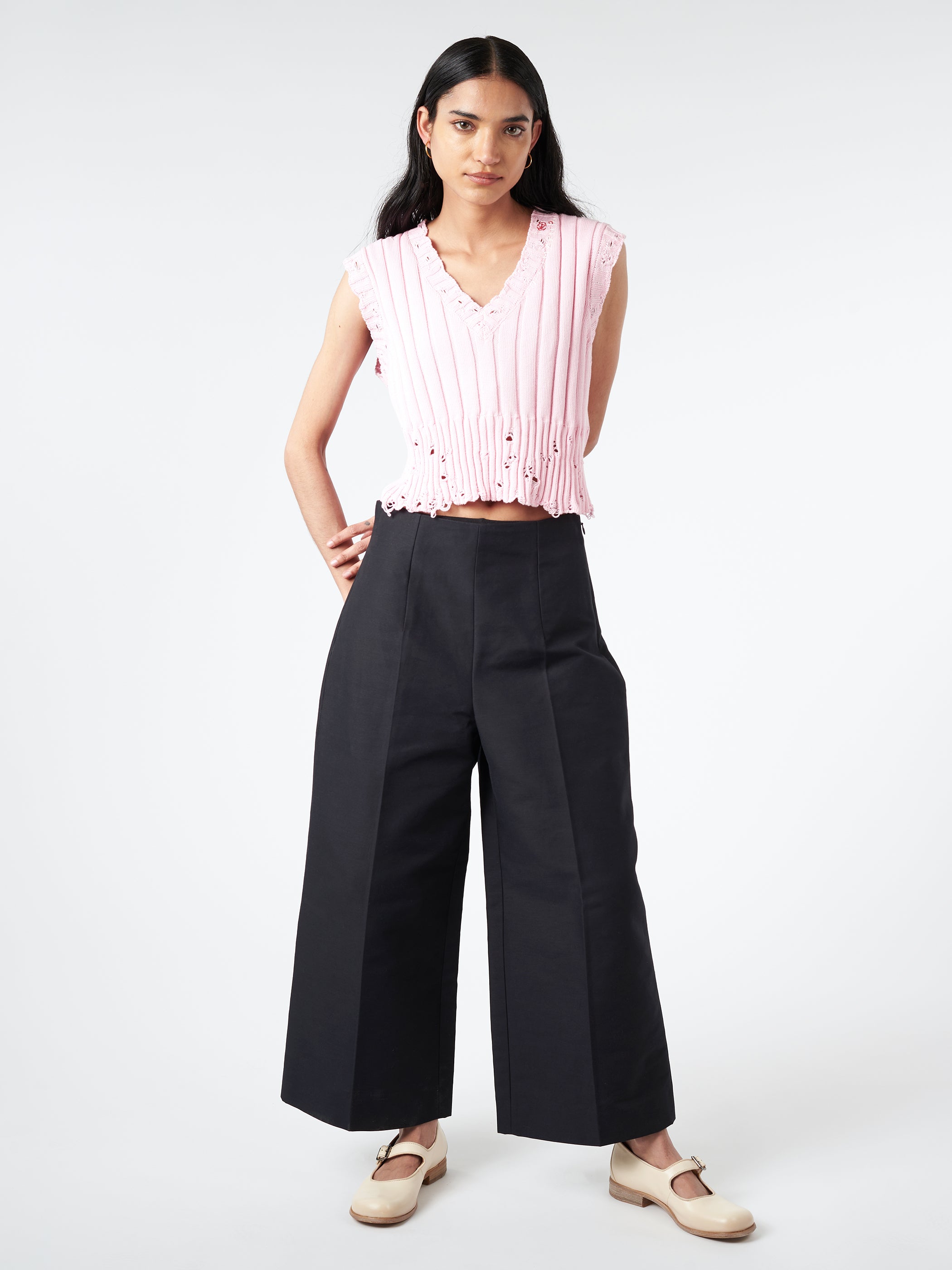 Cady Cropped Trousers