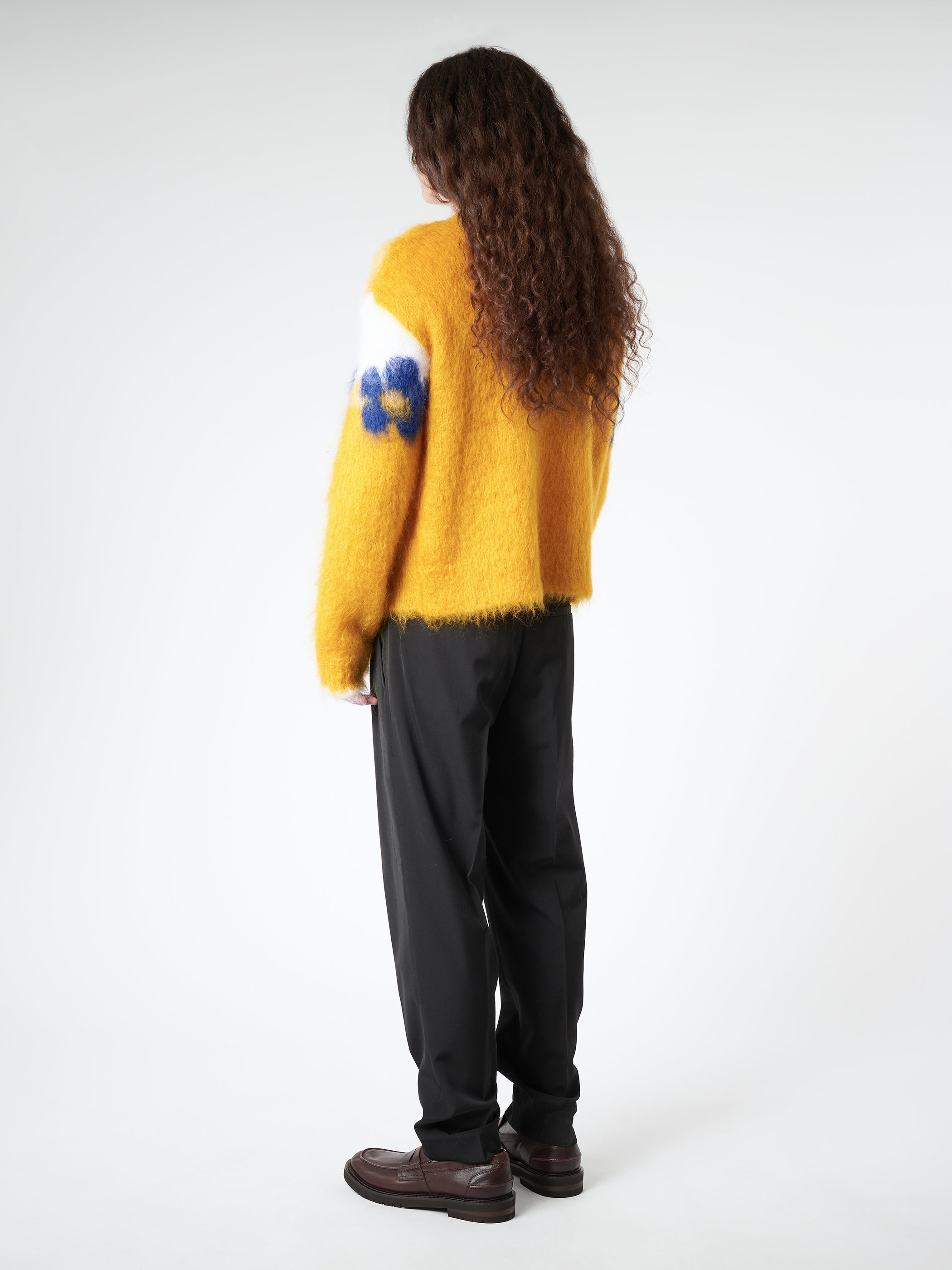 Mohair Jumper with Flowers