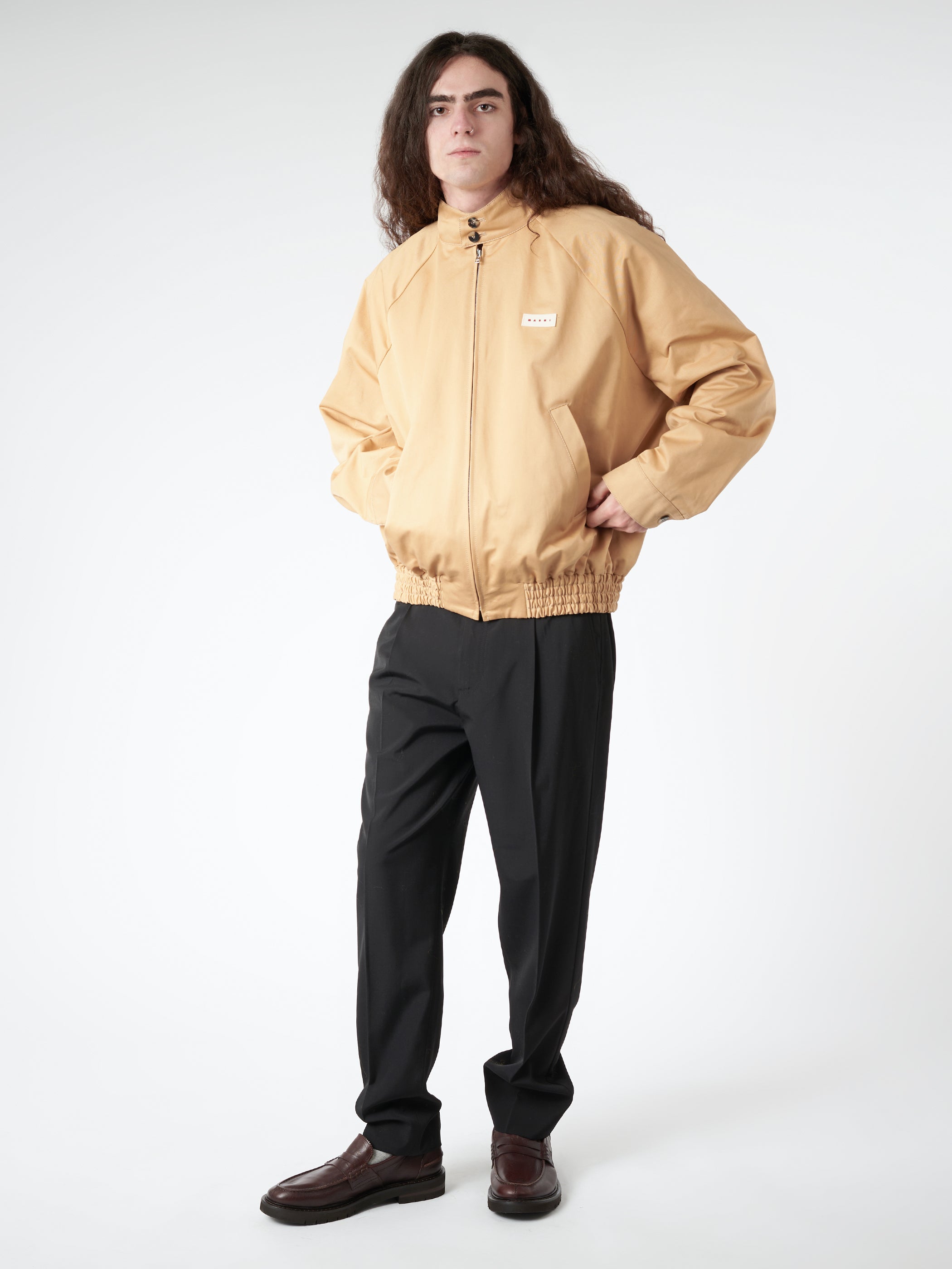 Organic Gabardine Oversized Bomber