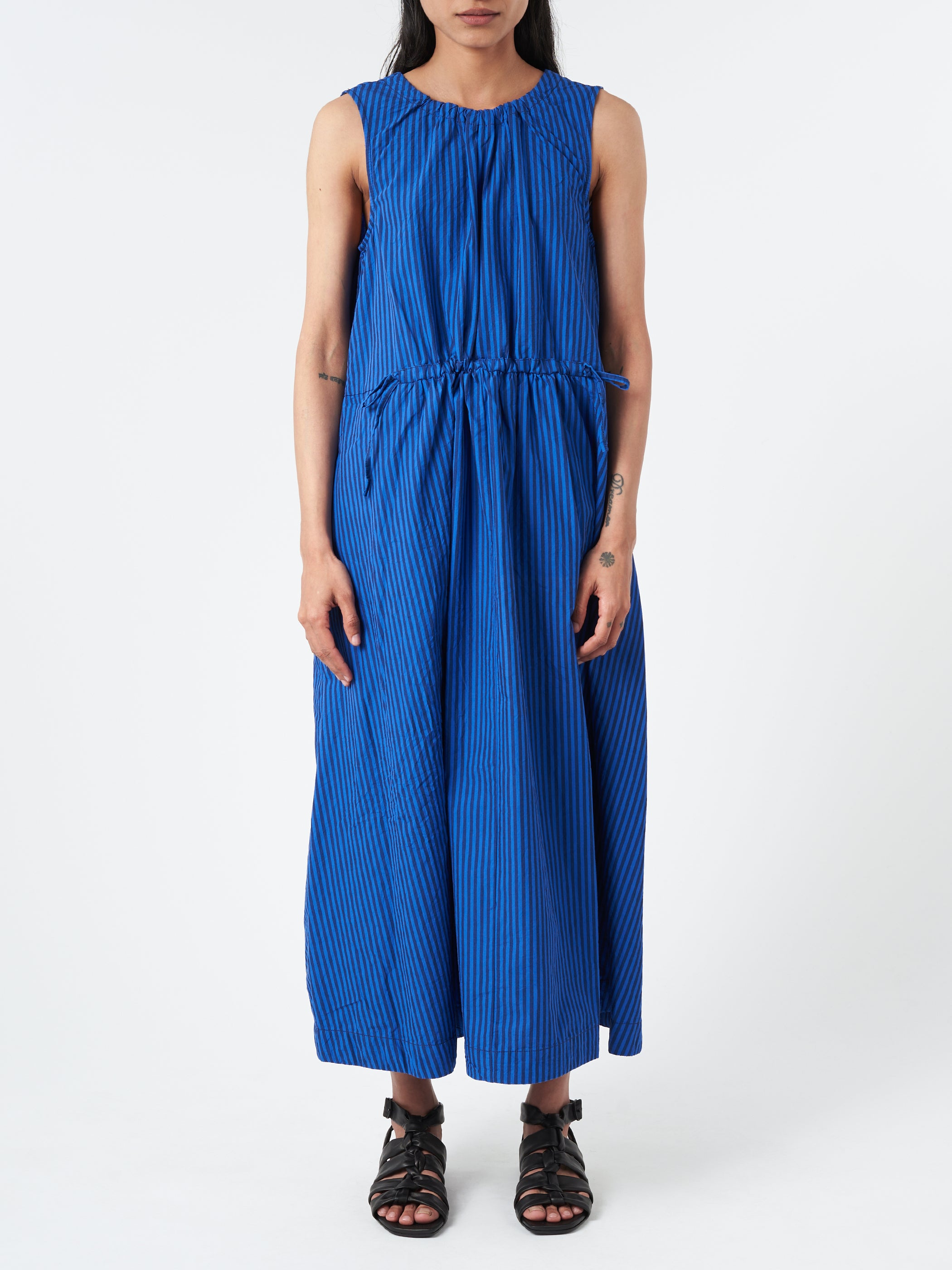 Blue striped cotton dress shop