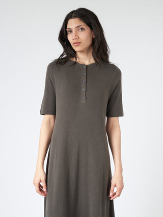 Lauren Manoogian Rib Henley Dress