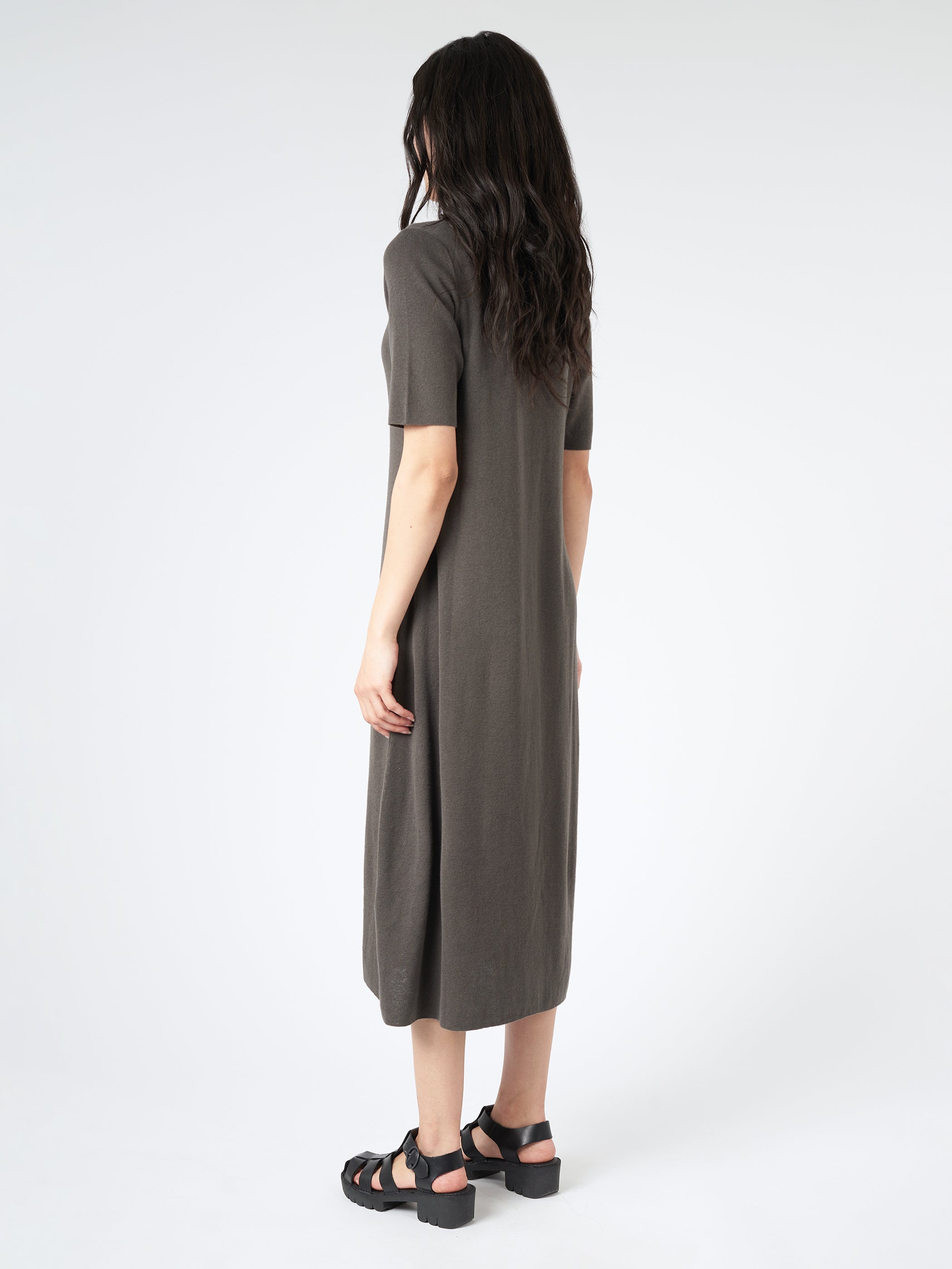 Rib Henley Dress