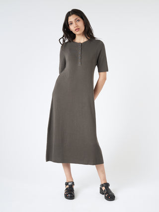 Lauren Manoogian Rib Henley Dress