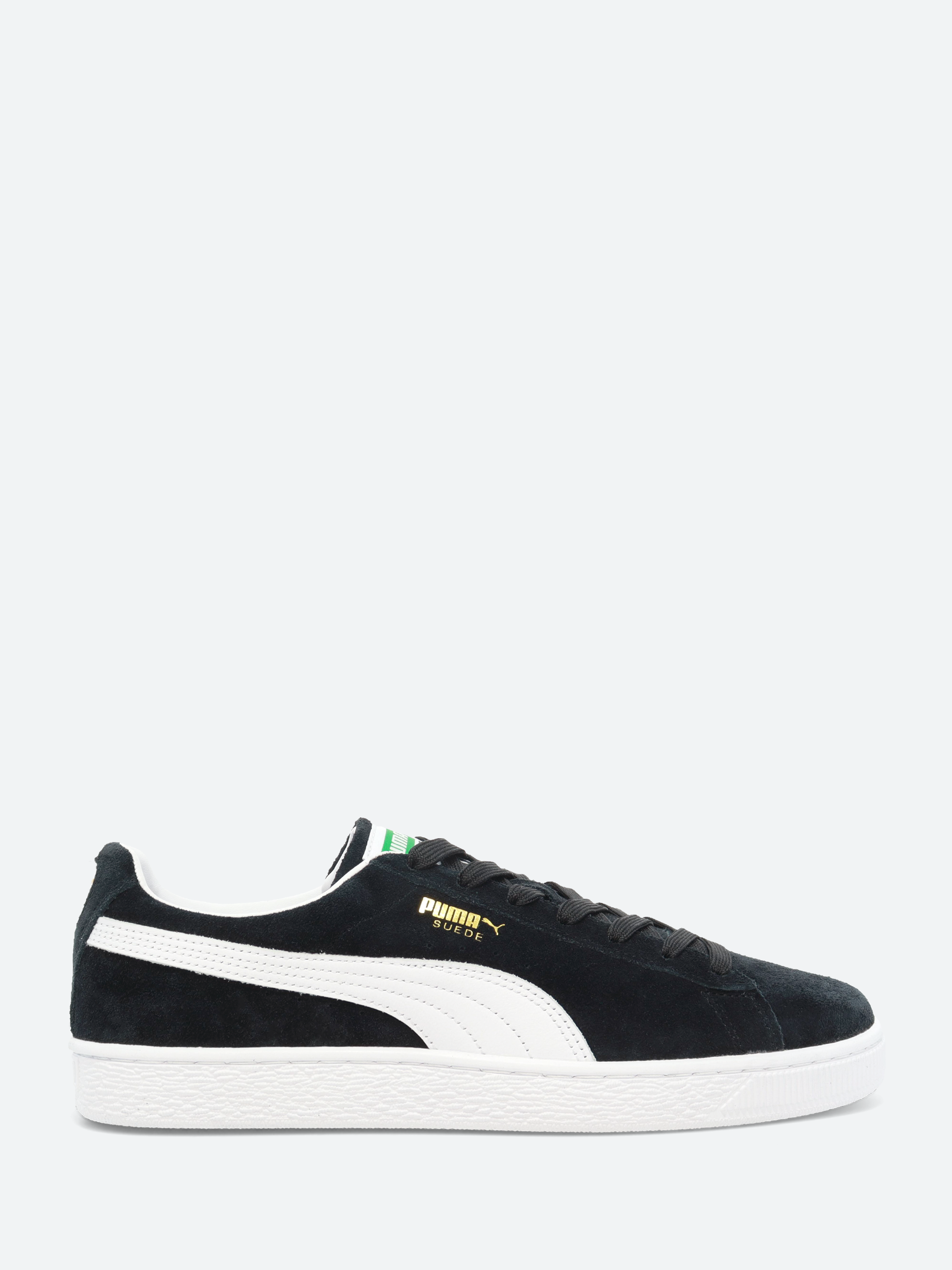 Puma classic suede black and white deals