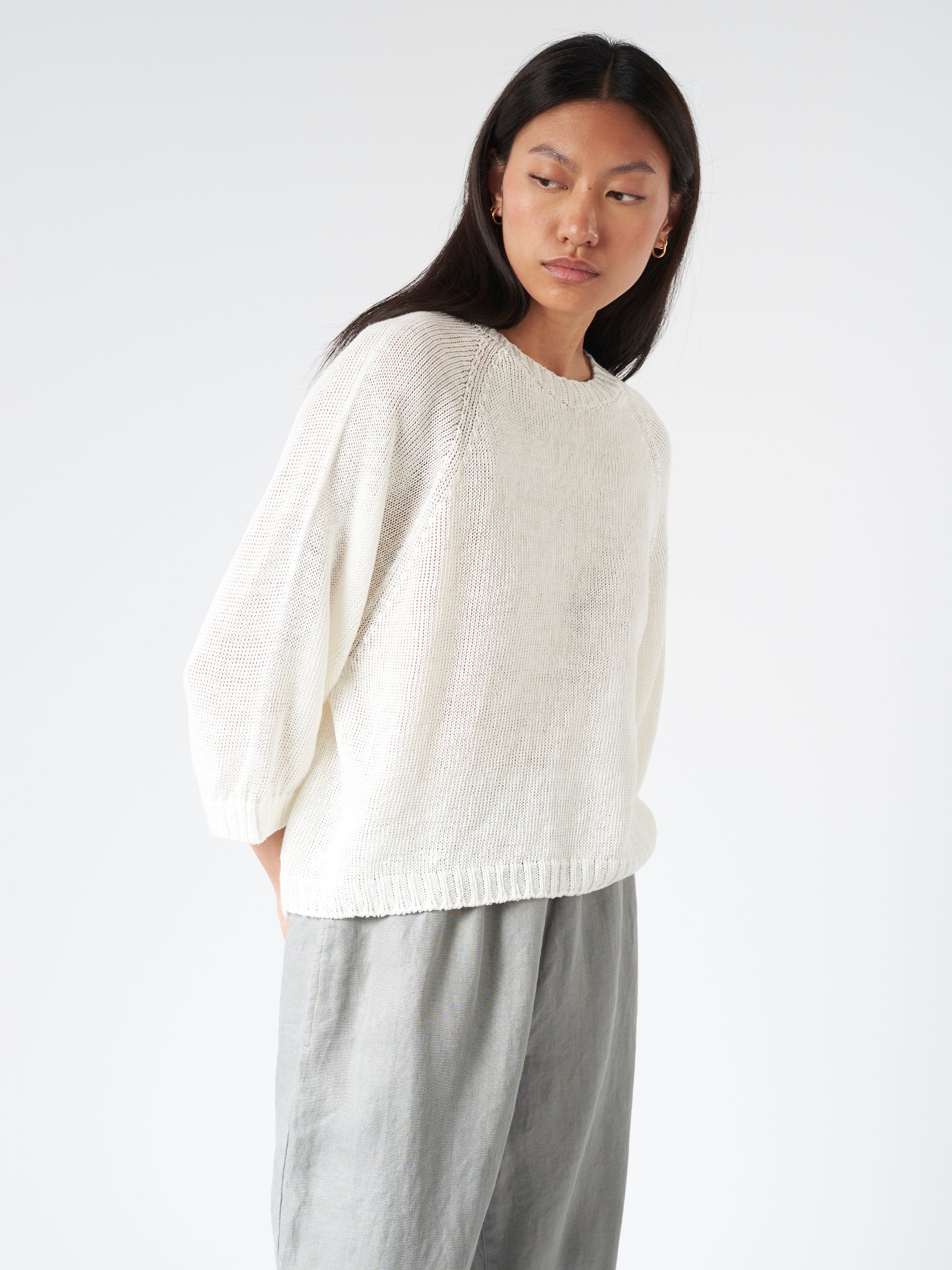 Linen Knit Pullover