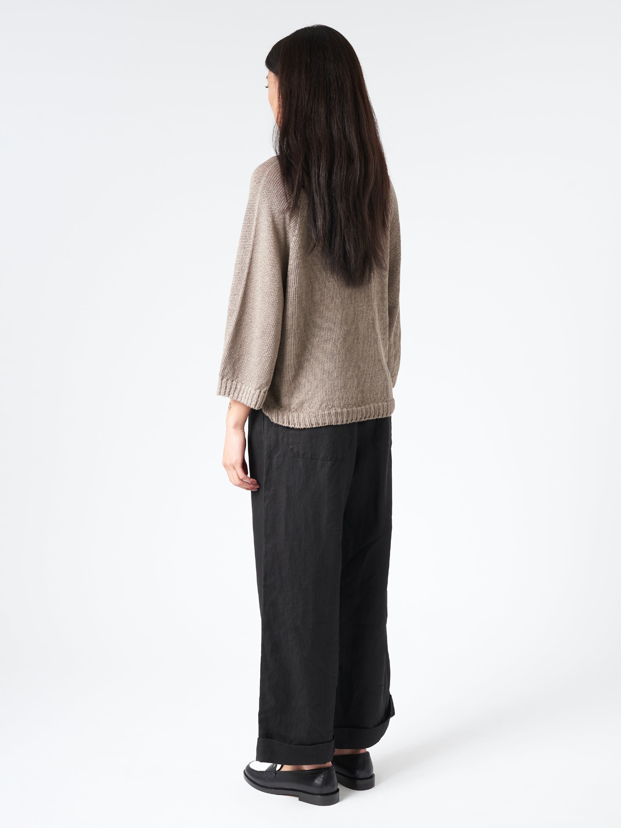 Linen Knit Pullover