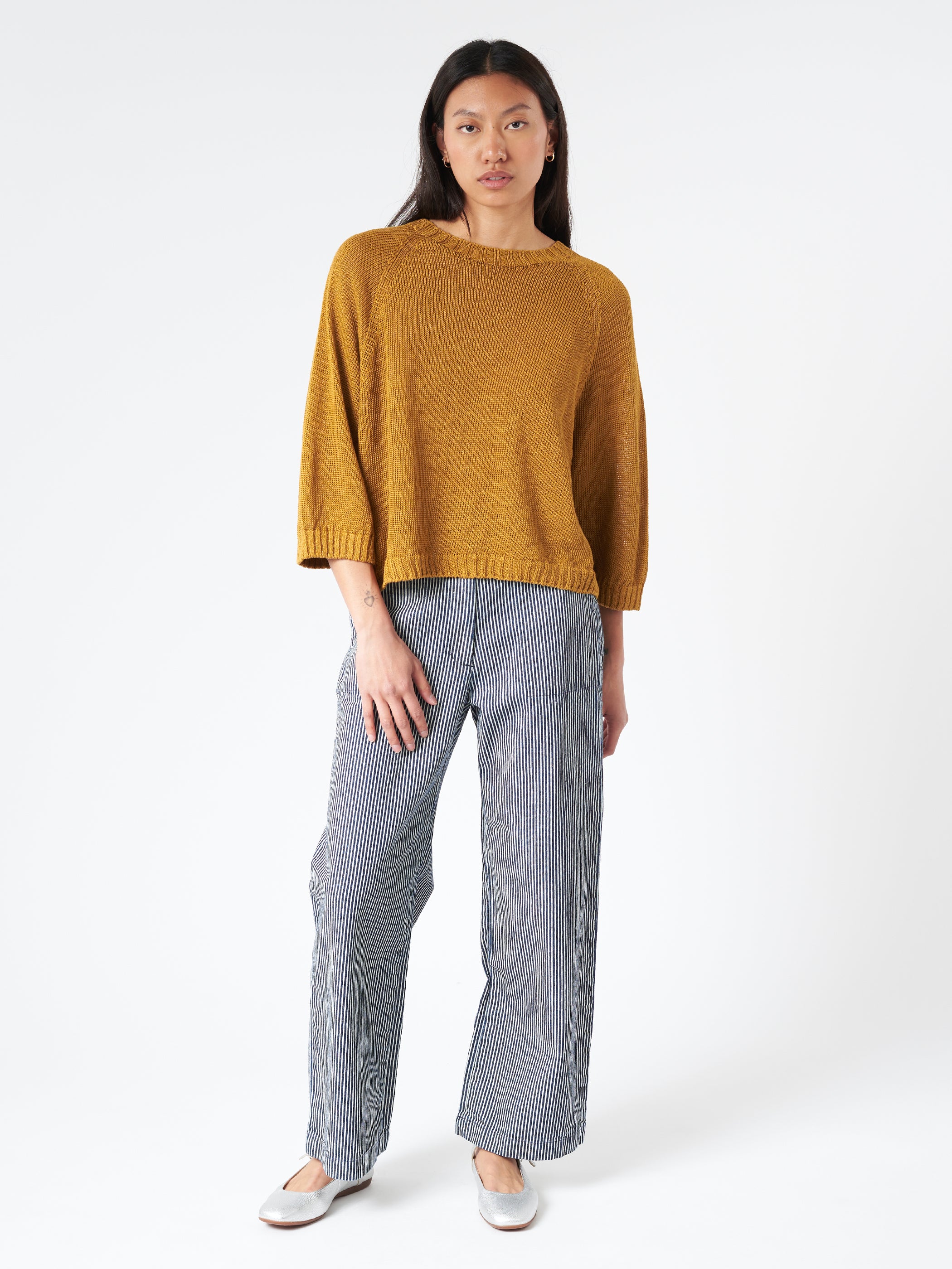 Linen Knit Pullover