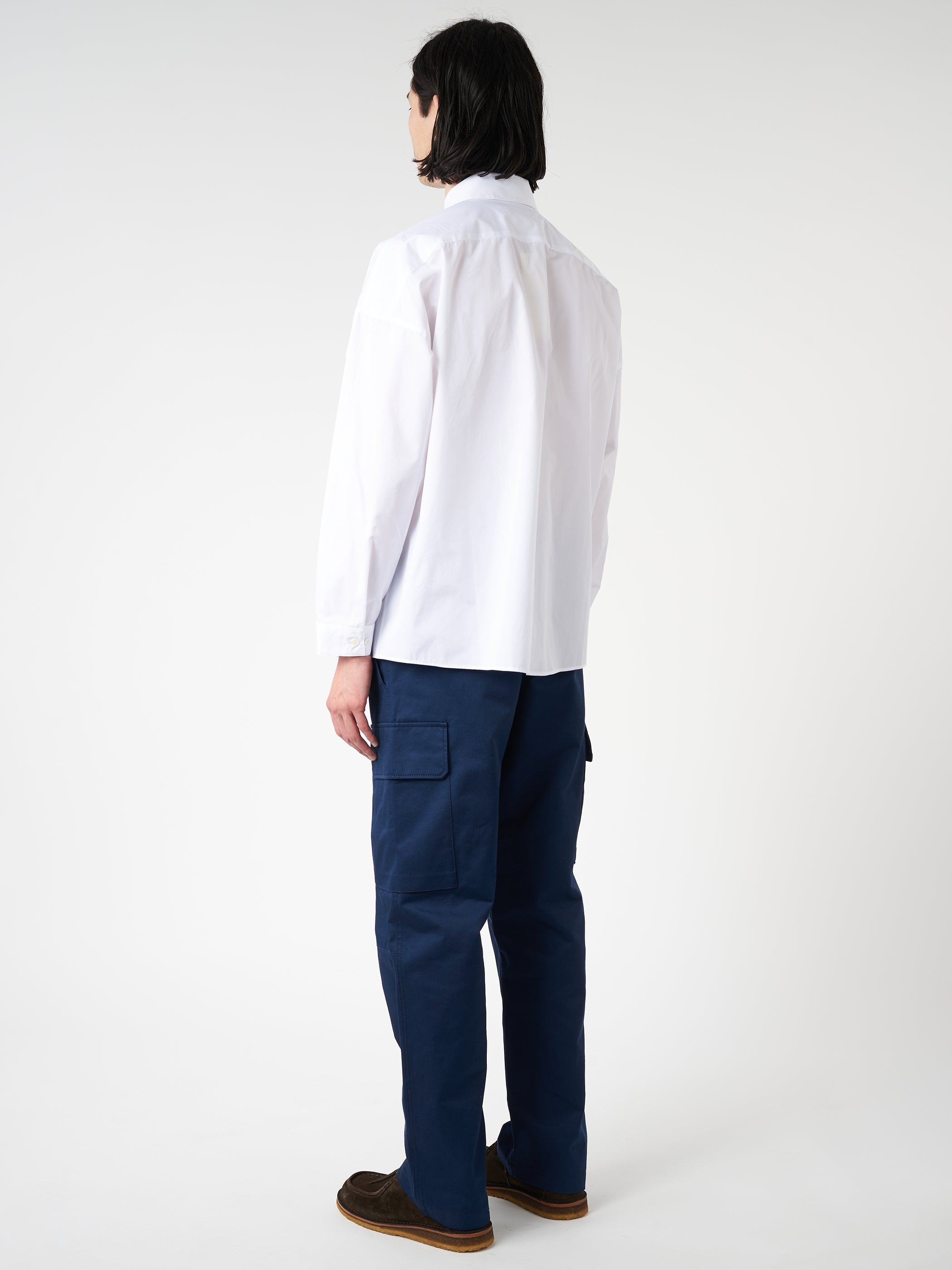Poplin Shirt with Flower Patches