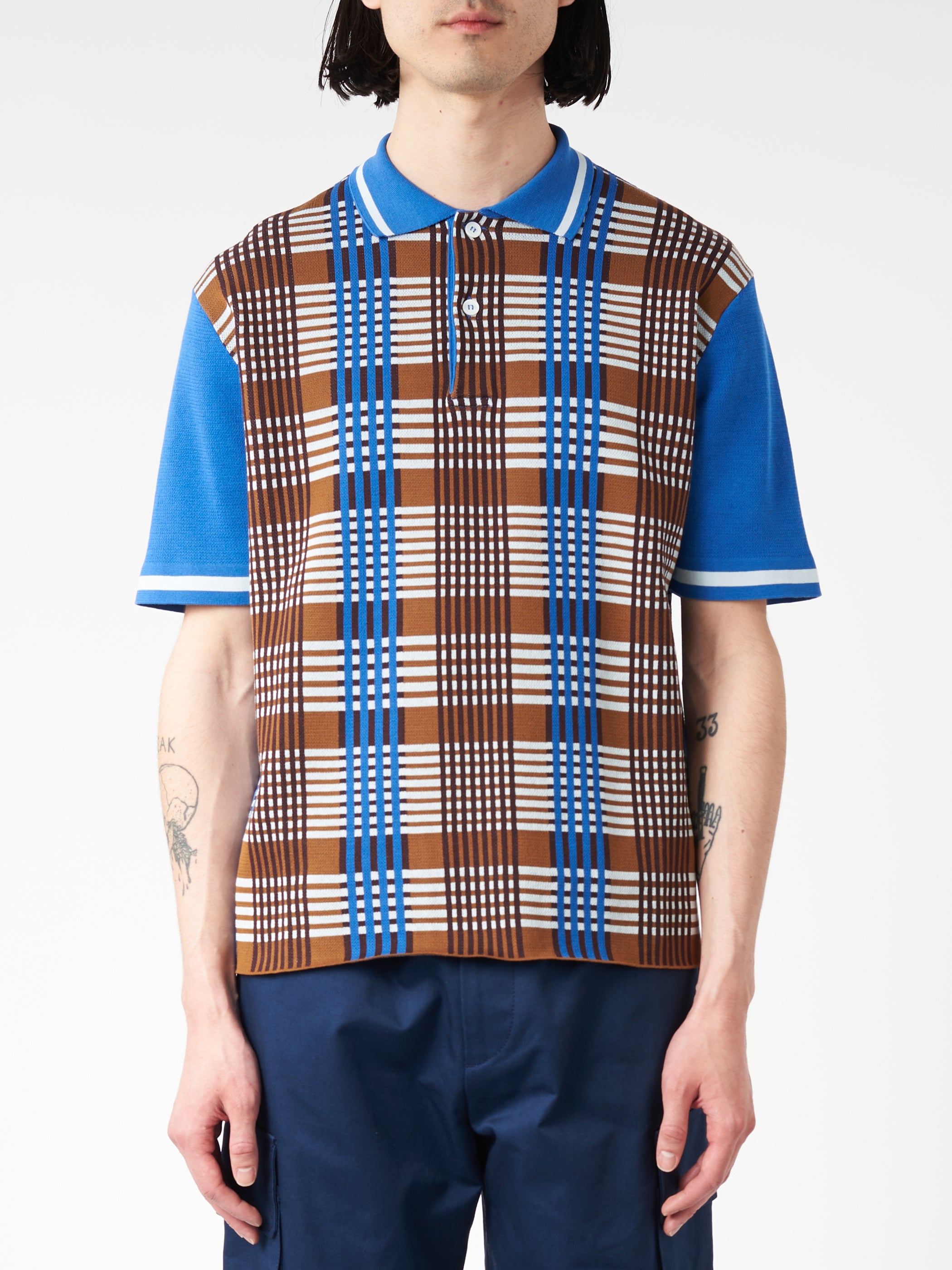 Checked Cotton Polo Shirt