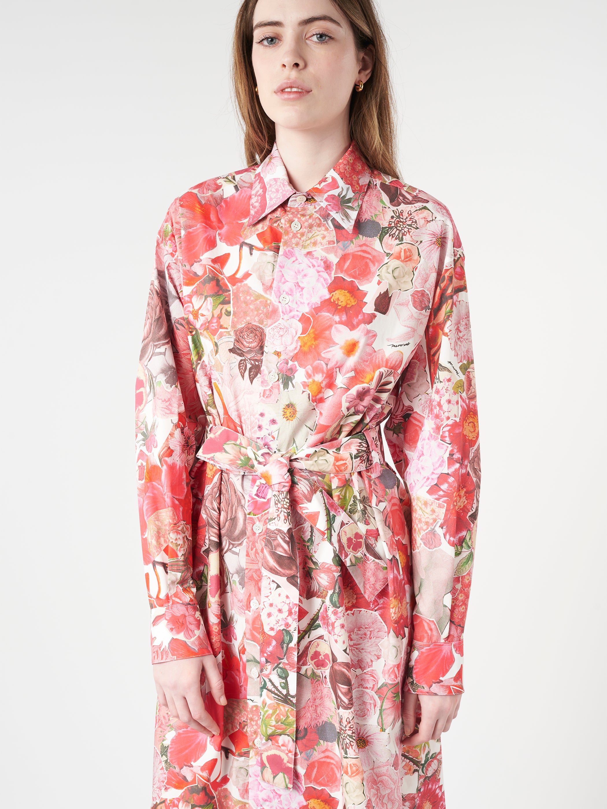 Floral Shirt Dress