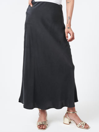 Silk Laundry Long Bias Cut Skirt
