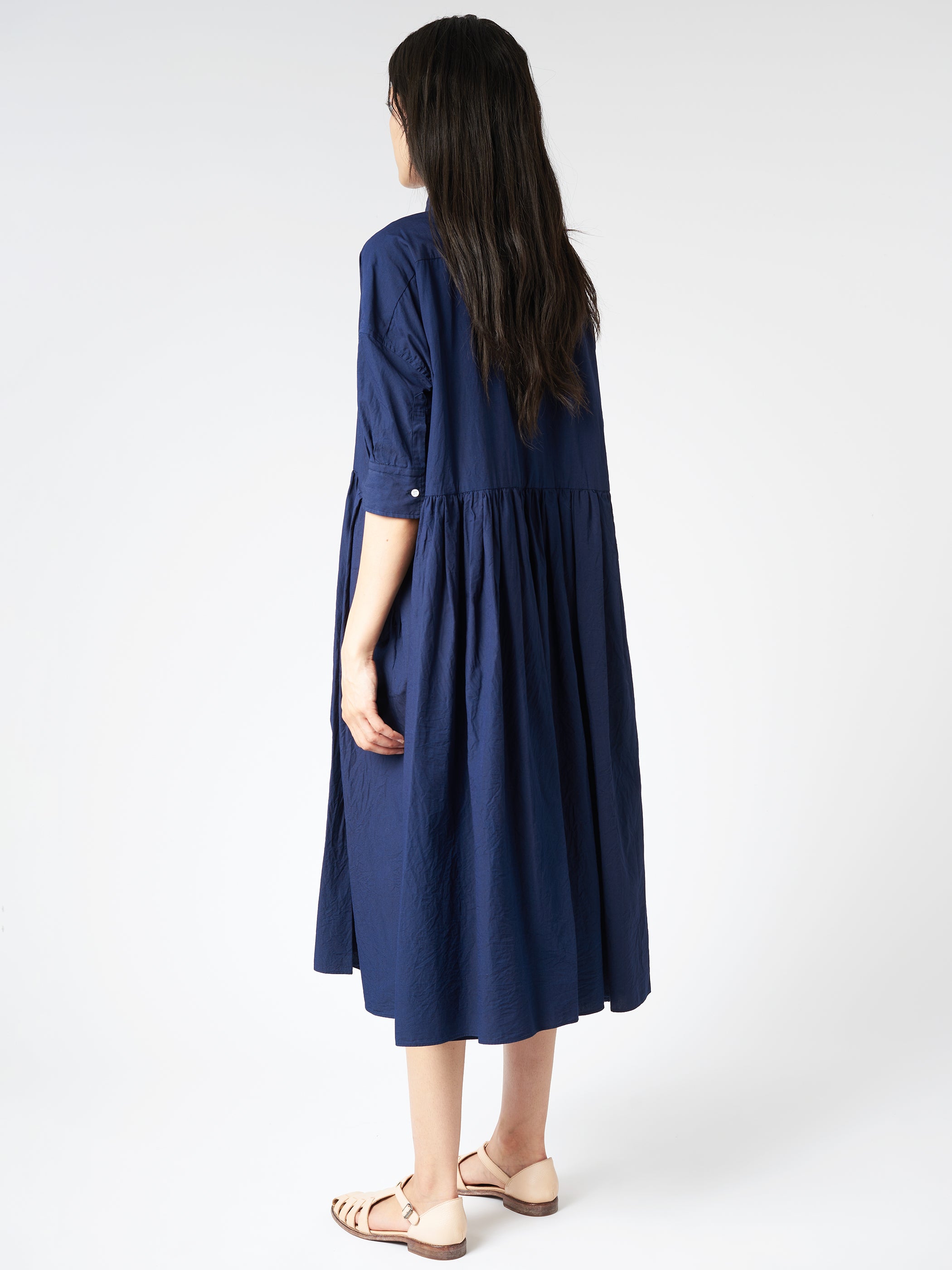 Pleated Shirt Dress