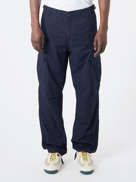 Carhartt WIP Aviation Pant in Dark Navy Rinsed – gravitypope