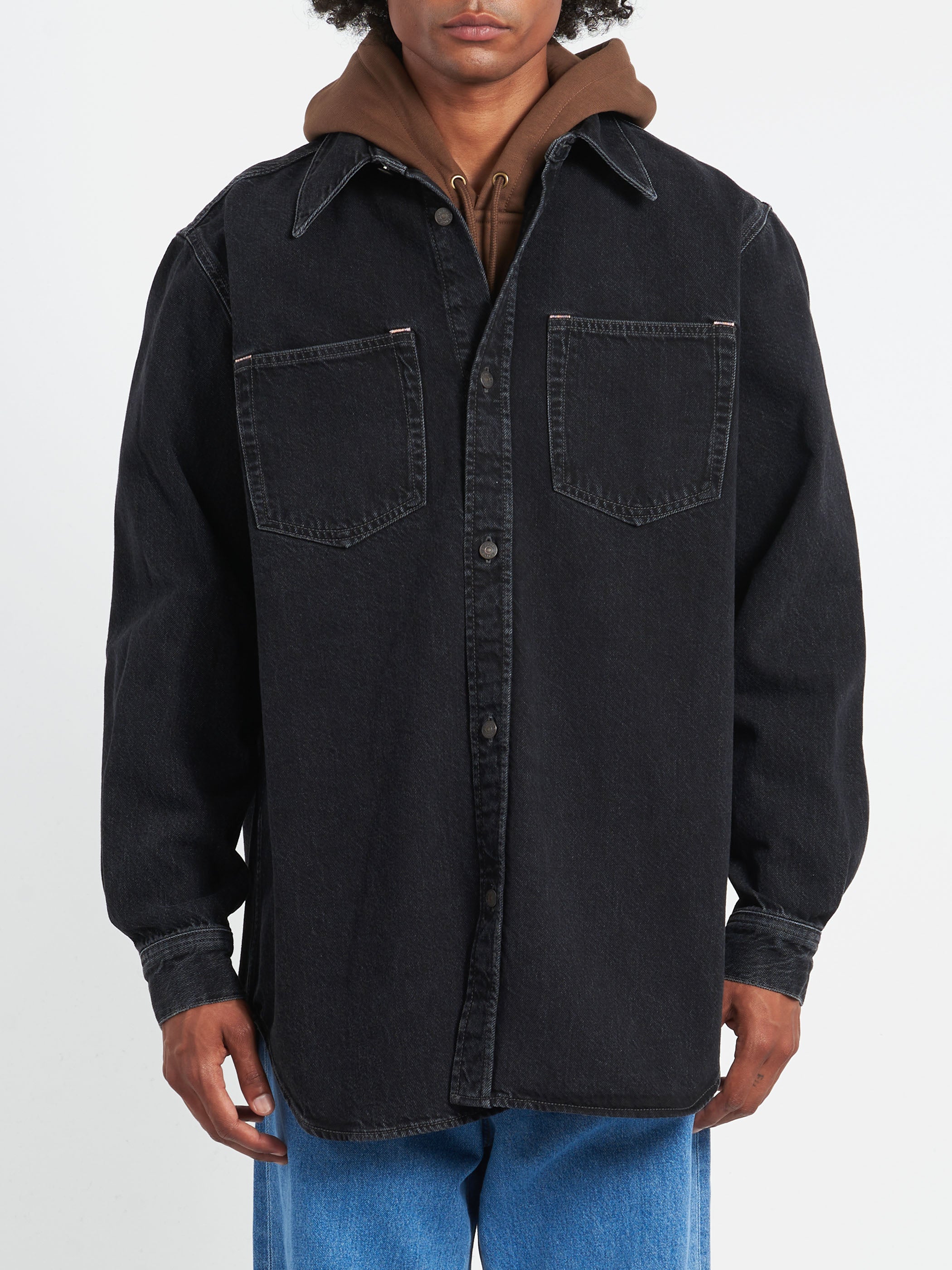 Denim Button-Up Shirt