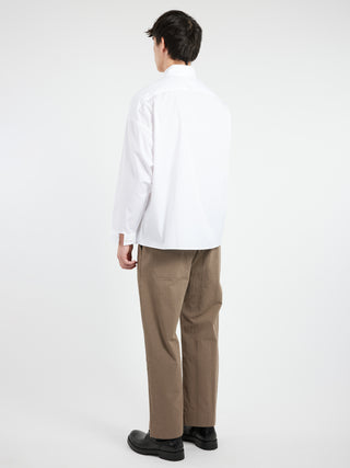 Marni Poplin Shirt with Peeping Marni Logo