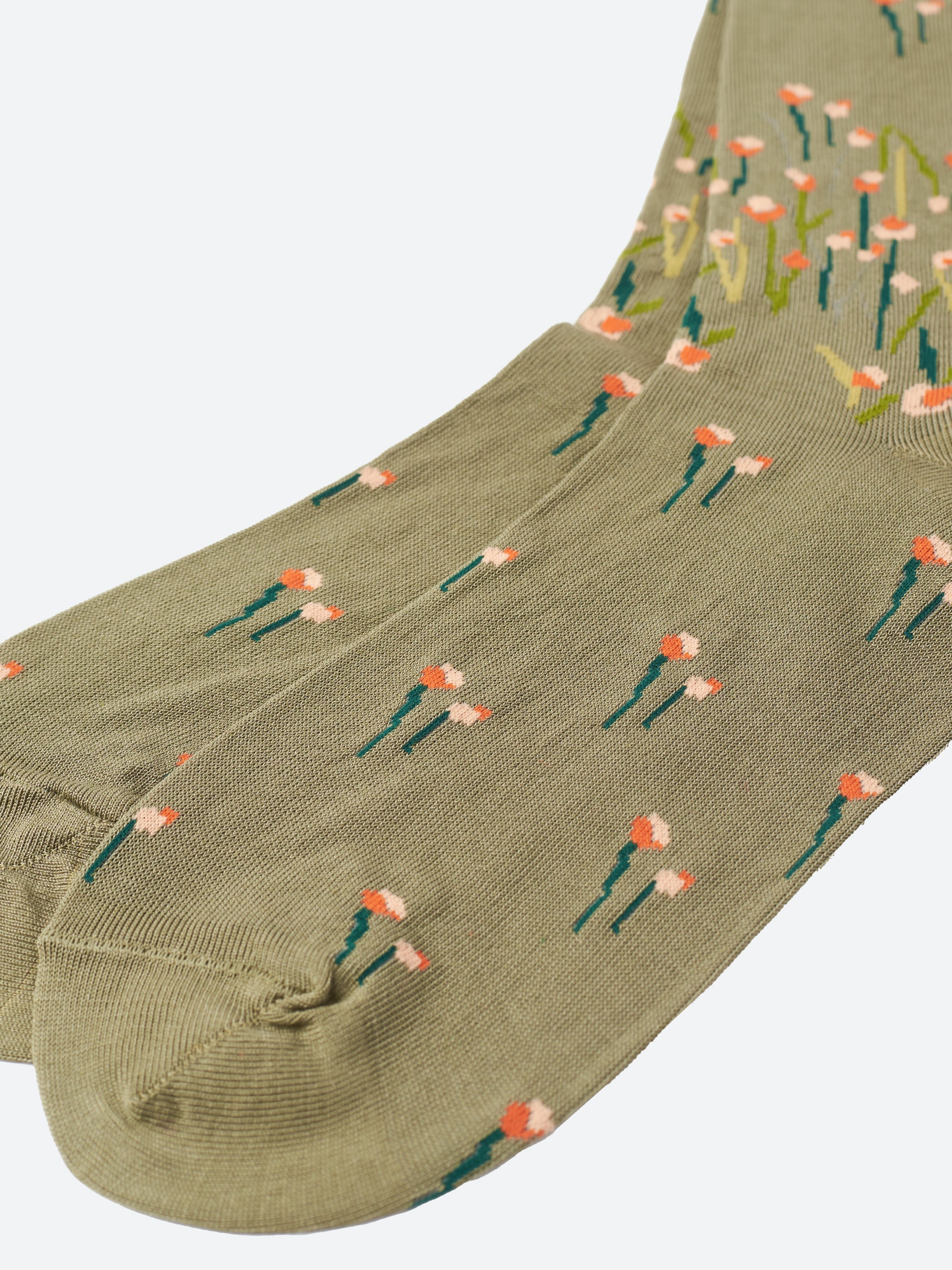 Full Fry Flower Crew Sock