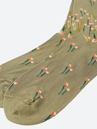 Antipast Full Fry Flower Crew Sock