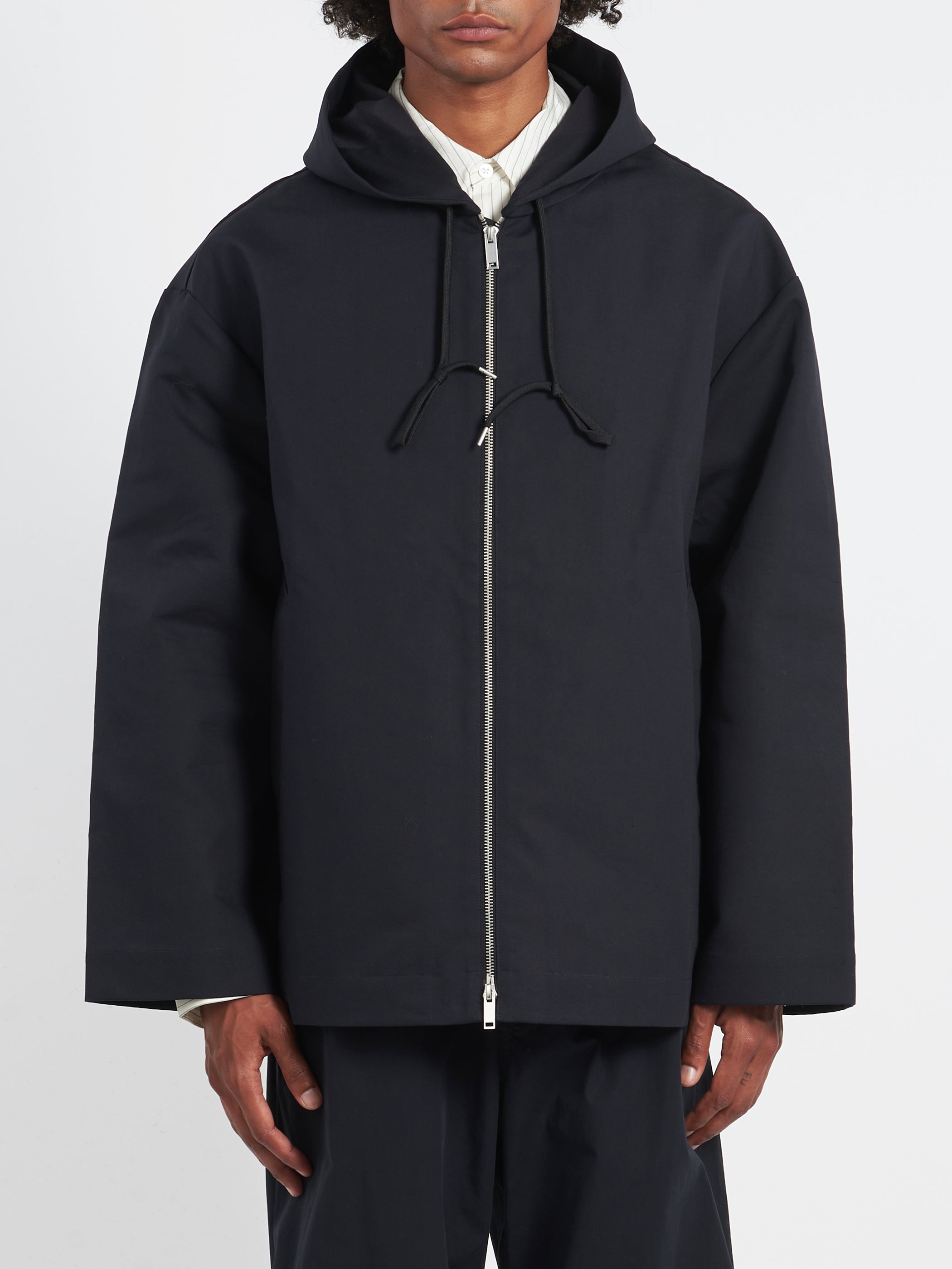 Studio Nicholson Clifton Hooded Parka Dark Navy | END. (US) - ジャケット・アウター