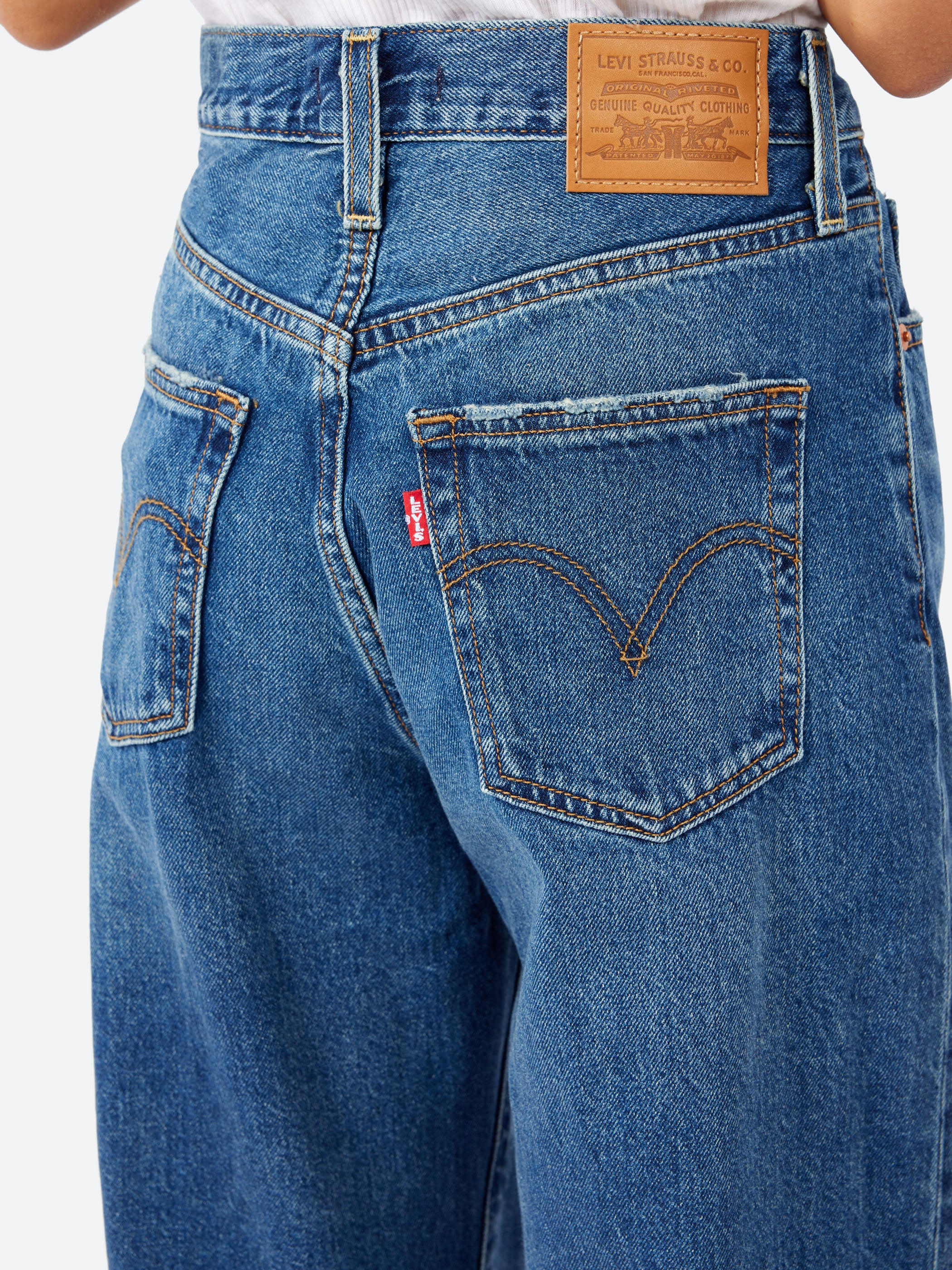 Journal standard 別注 Levi's RIGID XXL Levi's - Ribcage Wide Leg in Polar Permiter (Dark Wash) – gravitypope