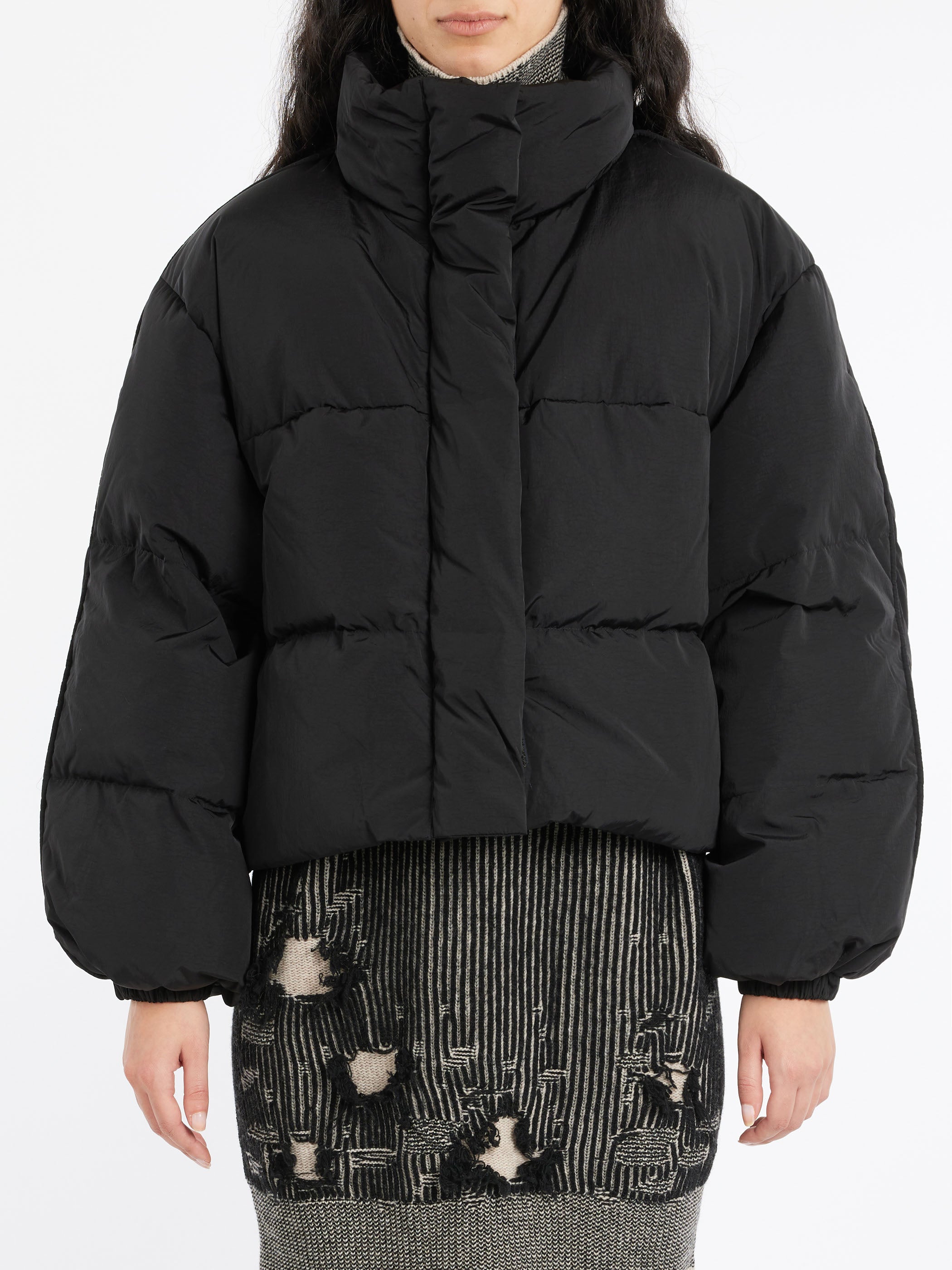Acne Studios|DOWN JACKETS (A90622 BMF) Acne Studios - Odisella P Spray Puffer Jacket in Anthracite