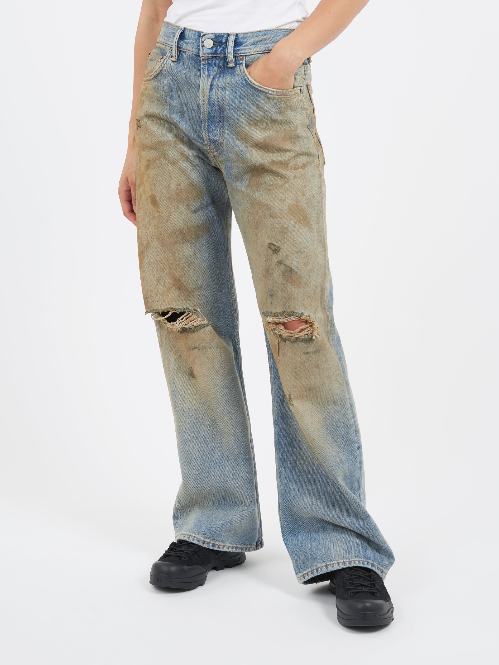 Acne Studios - 2021F Loose Fit Jeans in Mid Blue – gravitypope