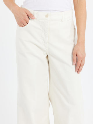 Aspesi Stretch Fustian High-Waisted Trousers