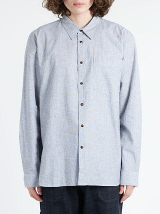 TOAST Chambray Cotton Linen Shirt