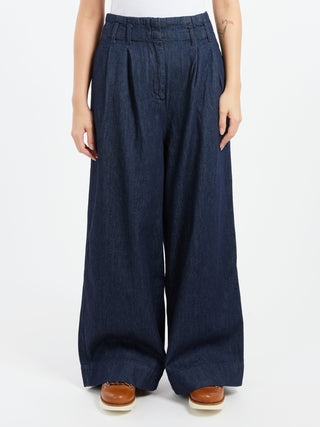 TOAST Denim Wide Leg Trousers