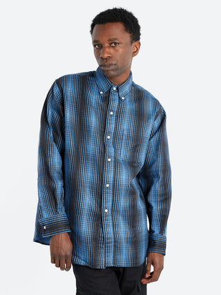 BEAMS PLUS Button-Down Print Flannel Classic Fit