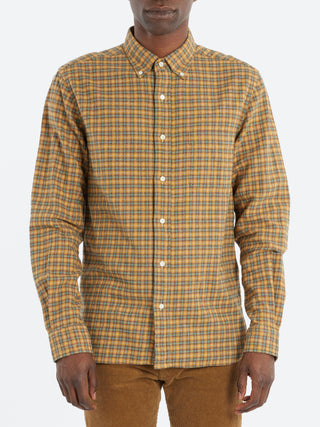 BEAMS PLUS Button-Down Mini Plaid Flannel
