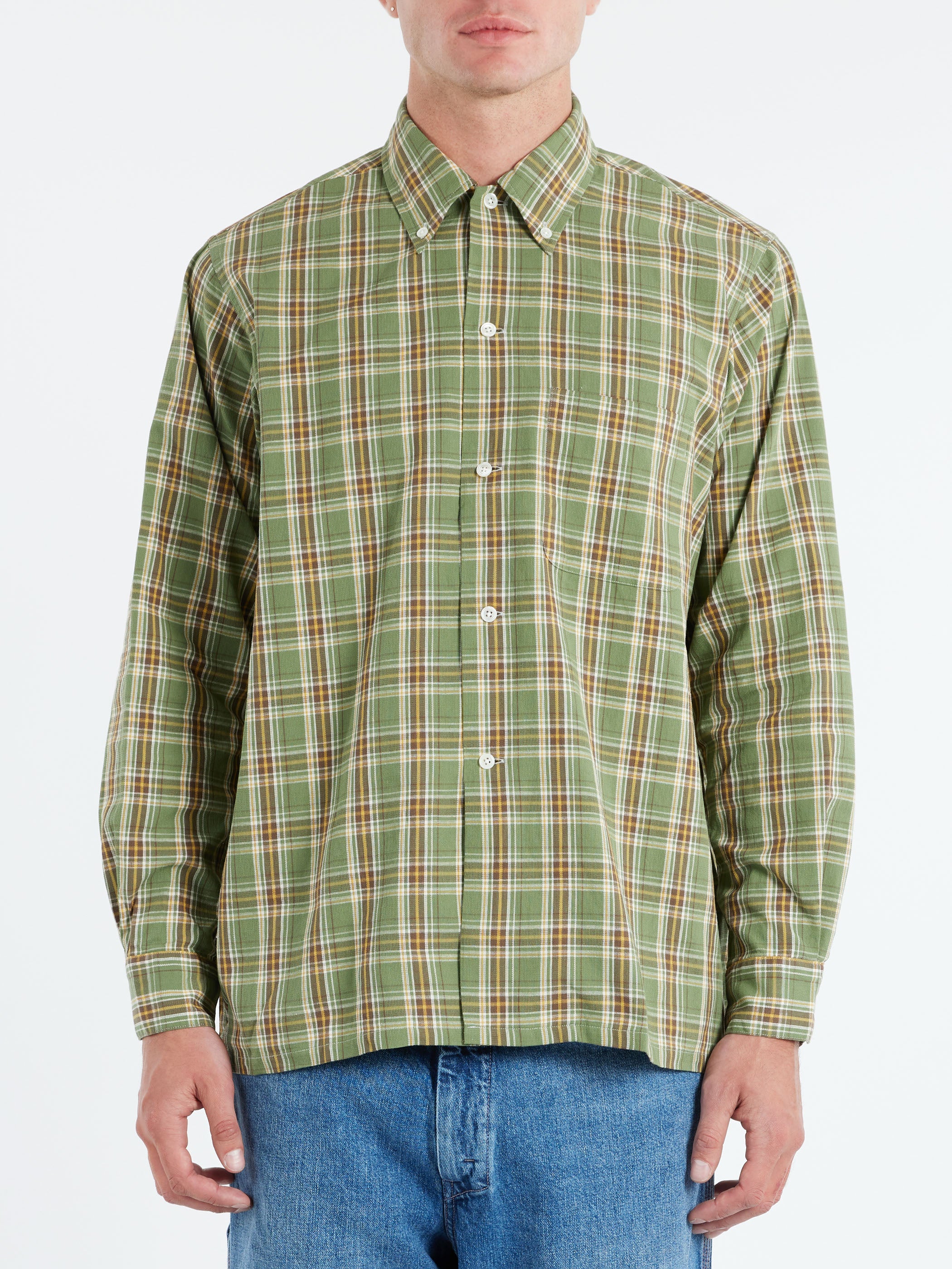 Panama Plaid Button Down Shirt